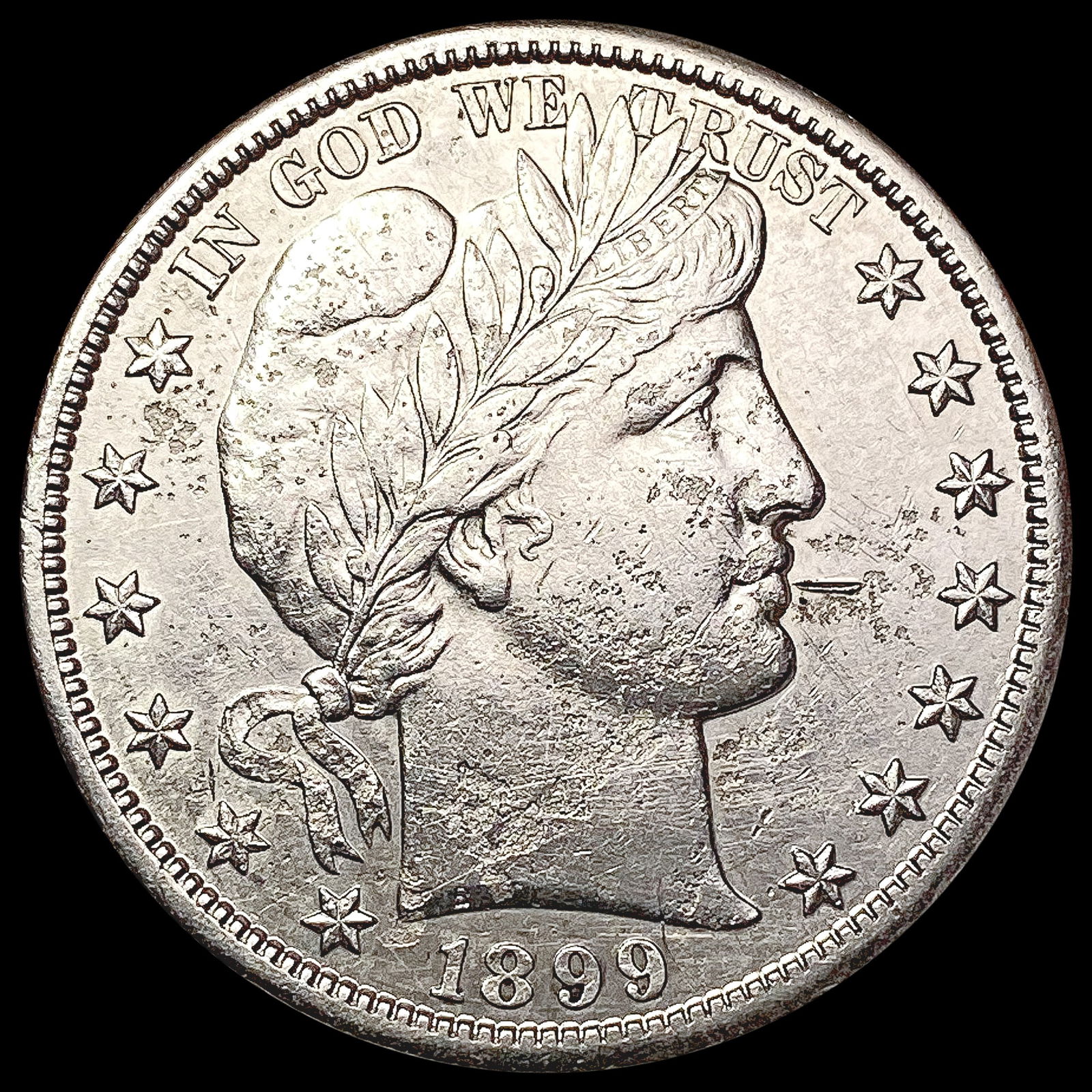1899-S Barber Half Dollar CLOSELY UNCIRCULATED (1 of 2)