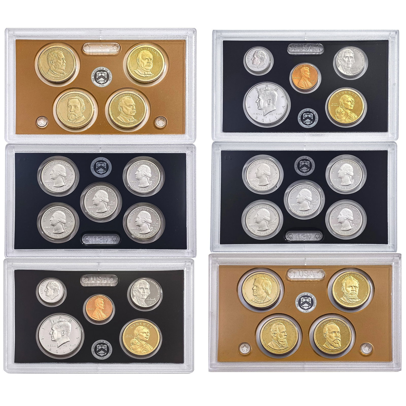 [2] 2011-2012 [14 Coin] U.S. Mint Silver Proof Set (1 of 5)