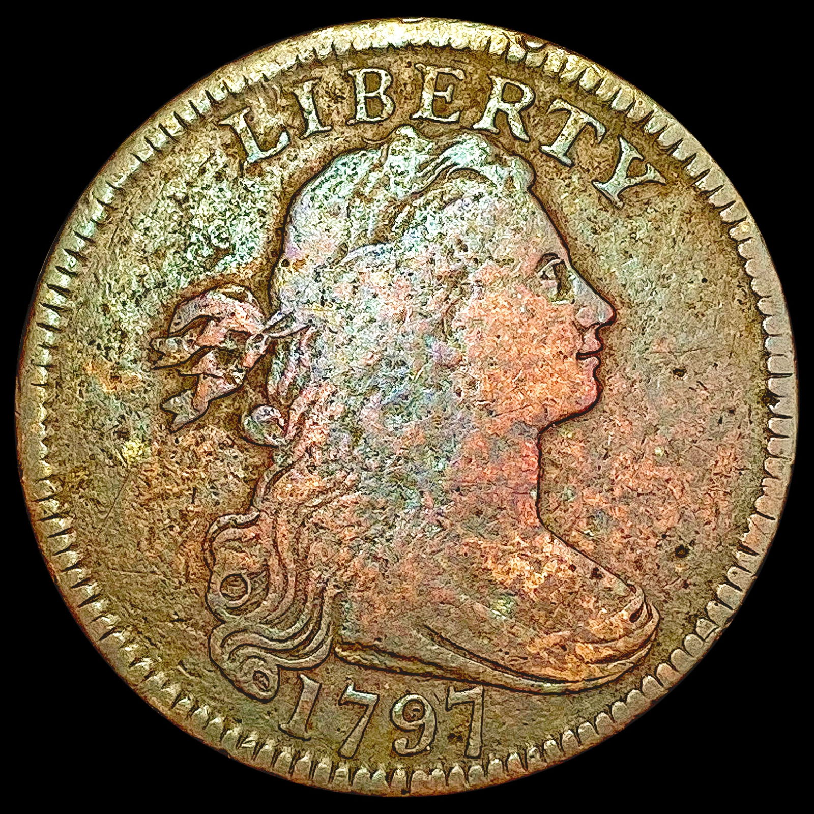 1797 Draped Bust Cent NICELY CIRCULATED (1 of 2)