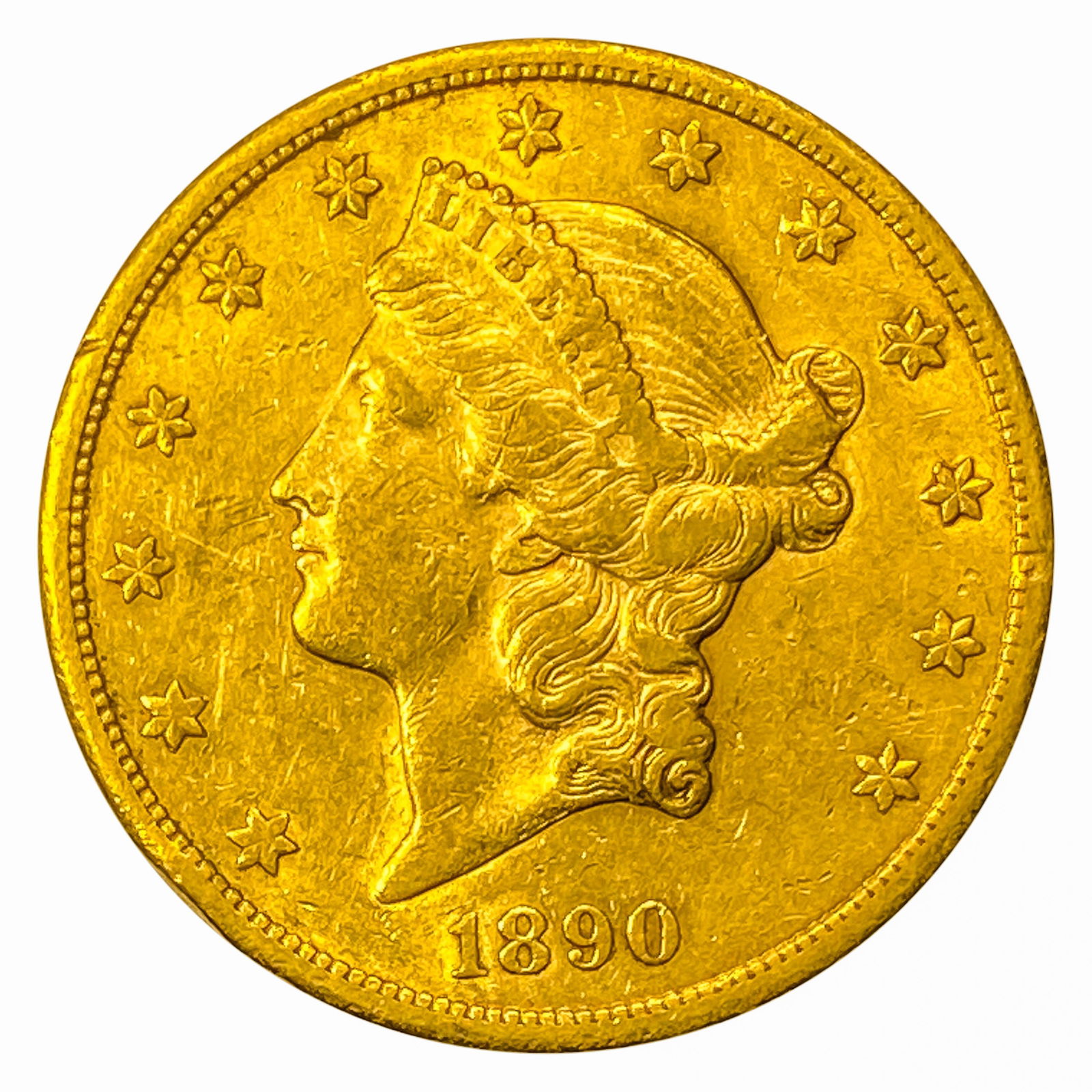 1890-S $20 Gold Double Eagle CHOICE AU (1 of 2)
