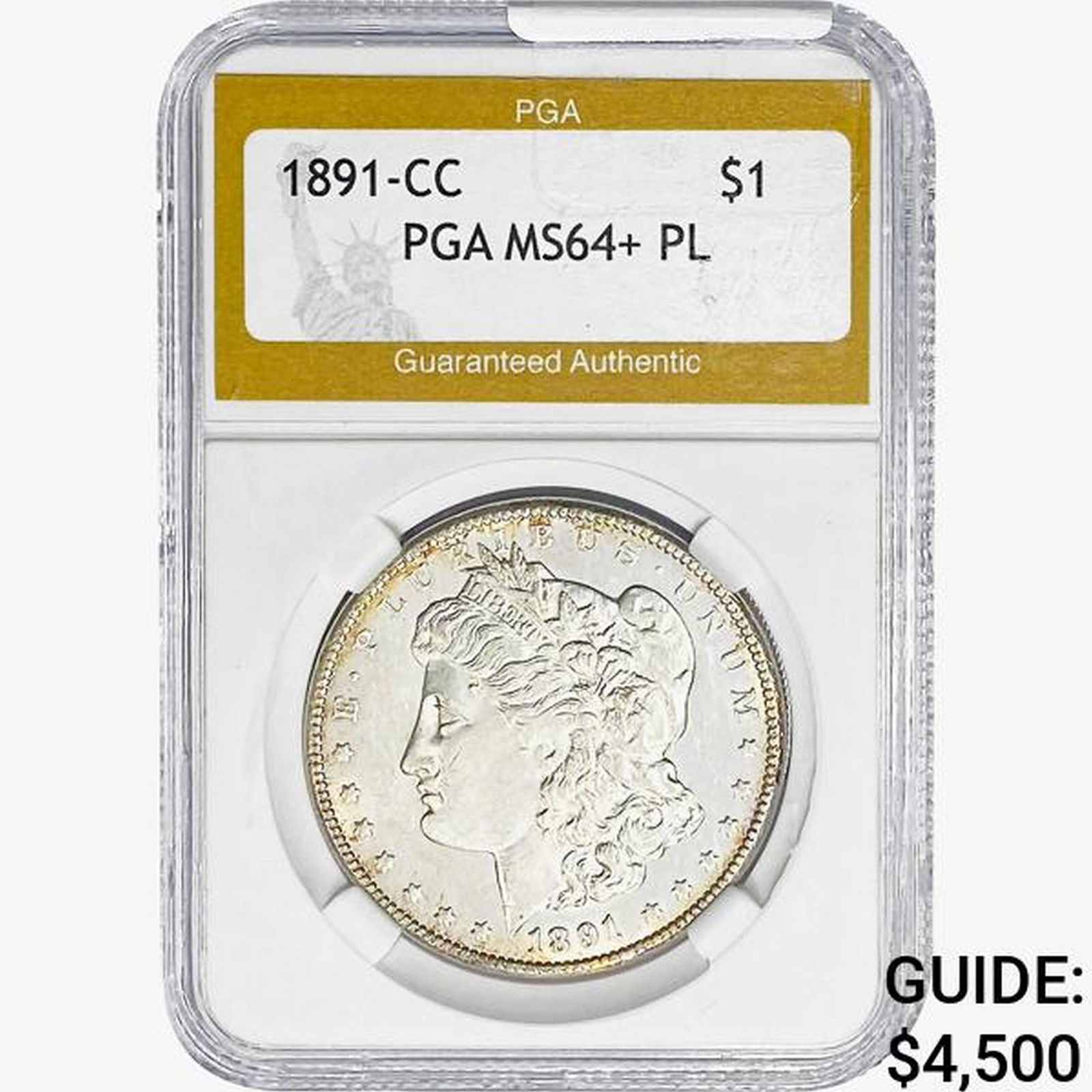1891-CC Morgan Silver Dollar PGA MS64+ PL (1 of 2)