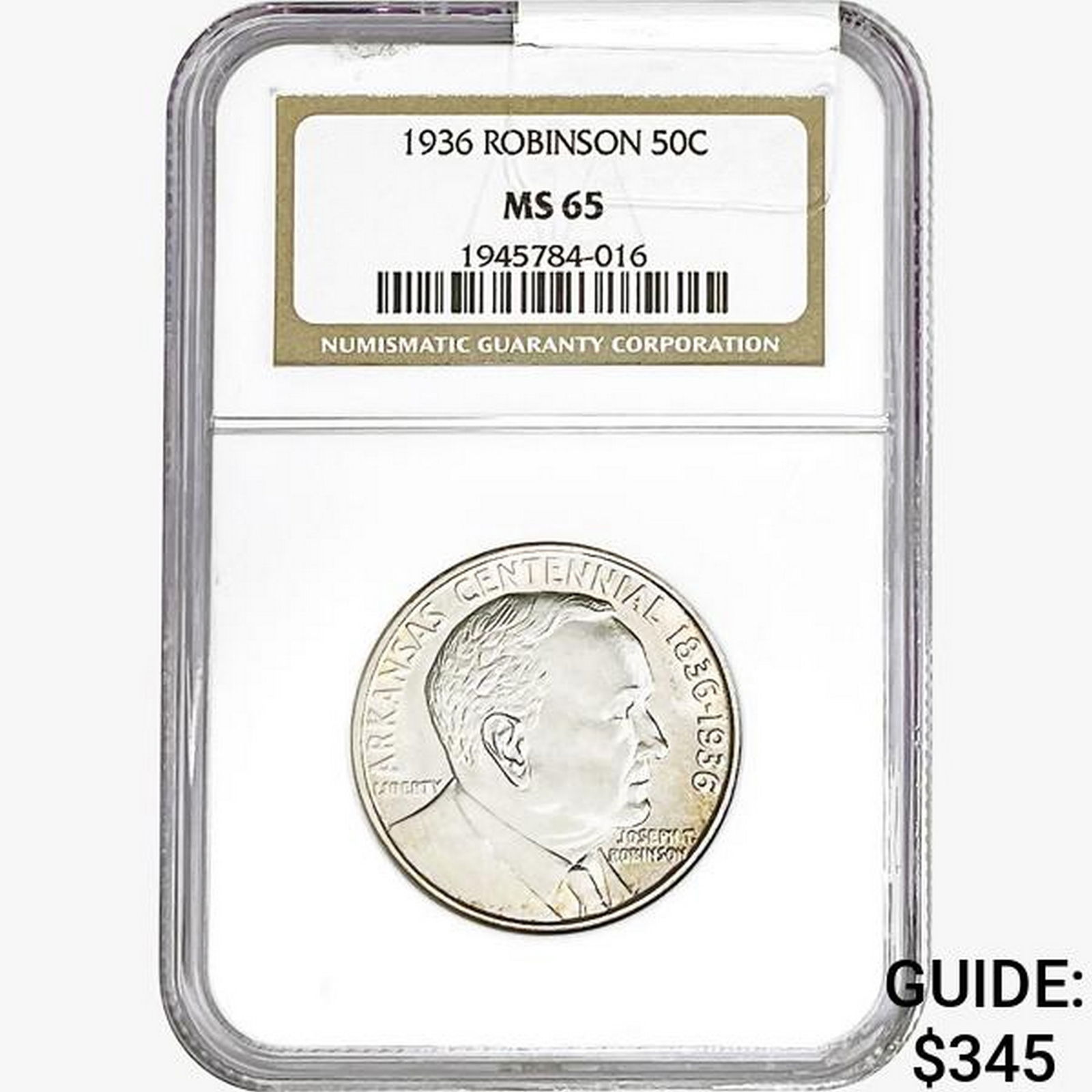 1936 Robinson Half Dollar NGC MS65 (1 of 2)