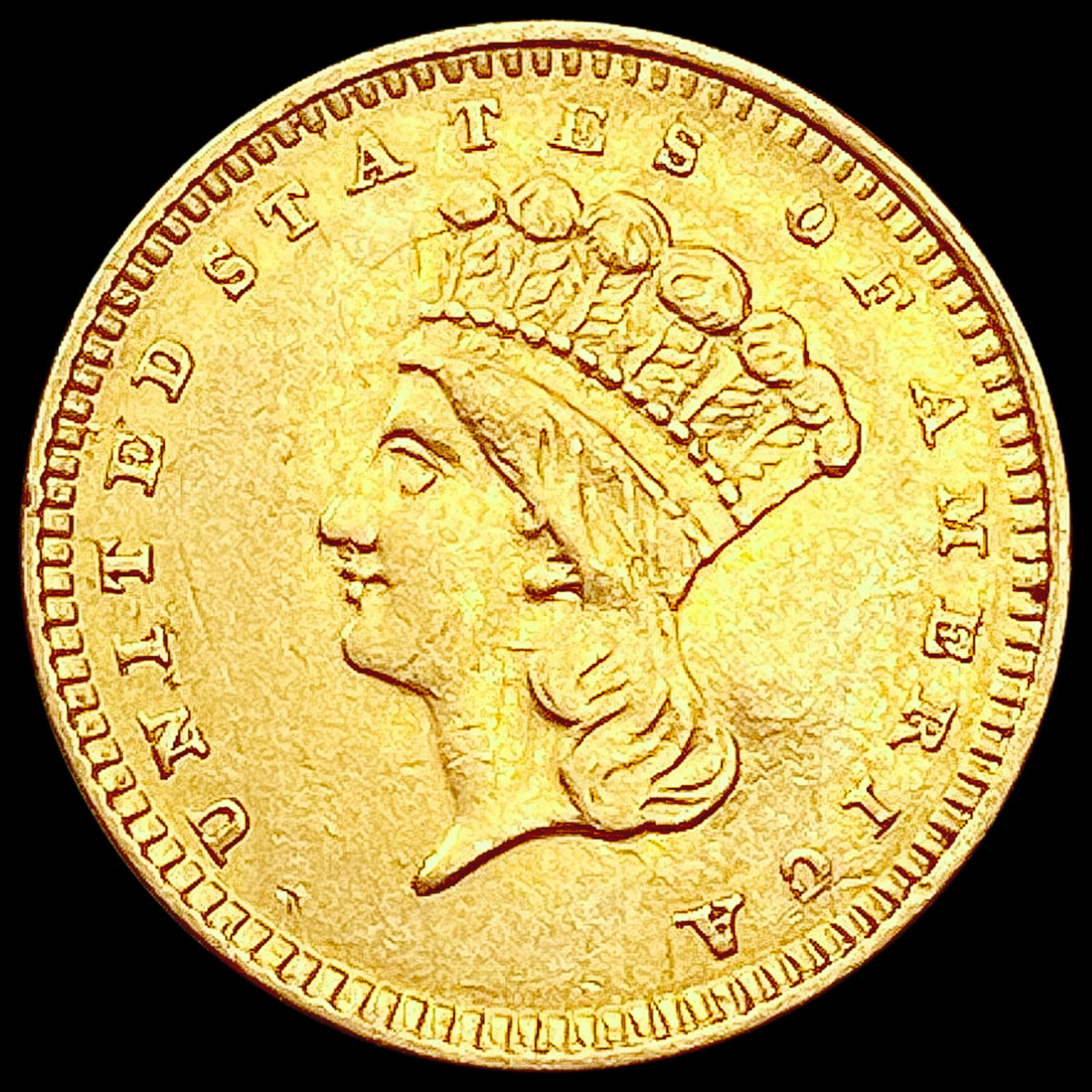 1861 Rare Gold Dollar CLOSELY UNCIRCULATED (1 of 2)