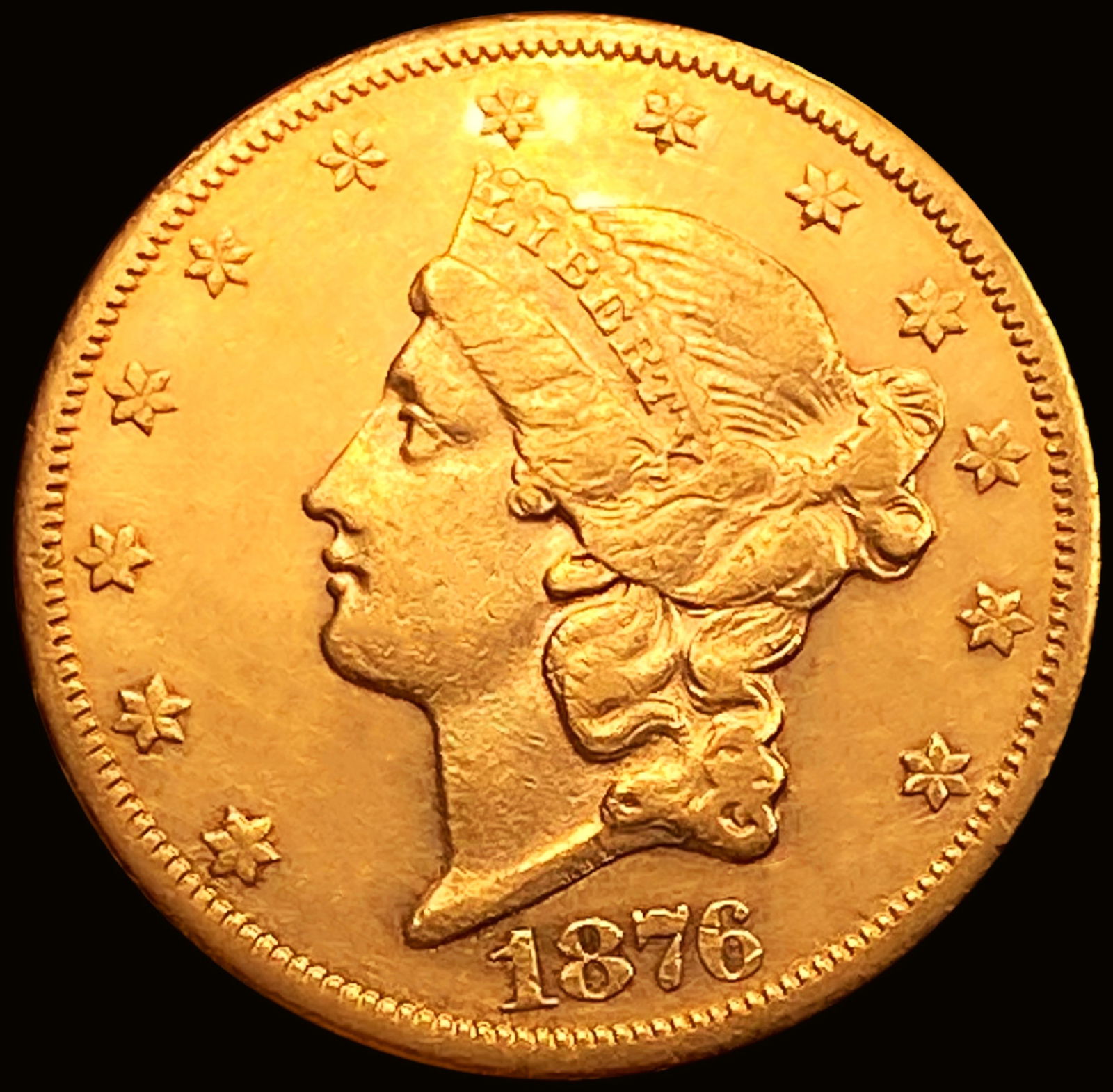 1876-CC $20 Gold Double Eagle CHOICE AU (1 of 2)