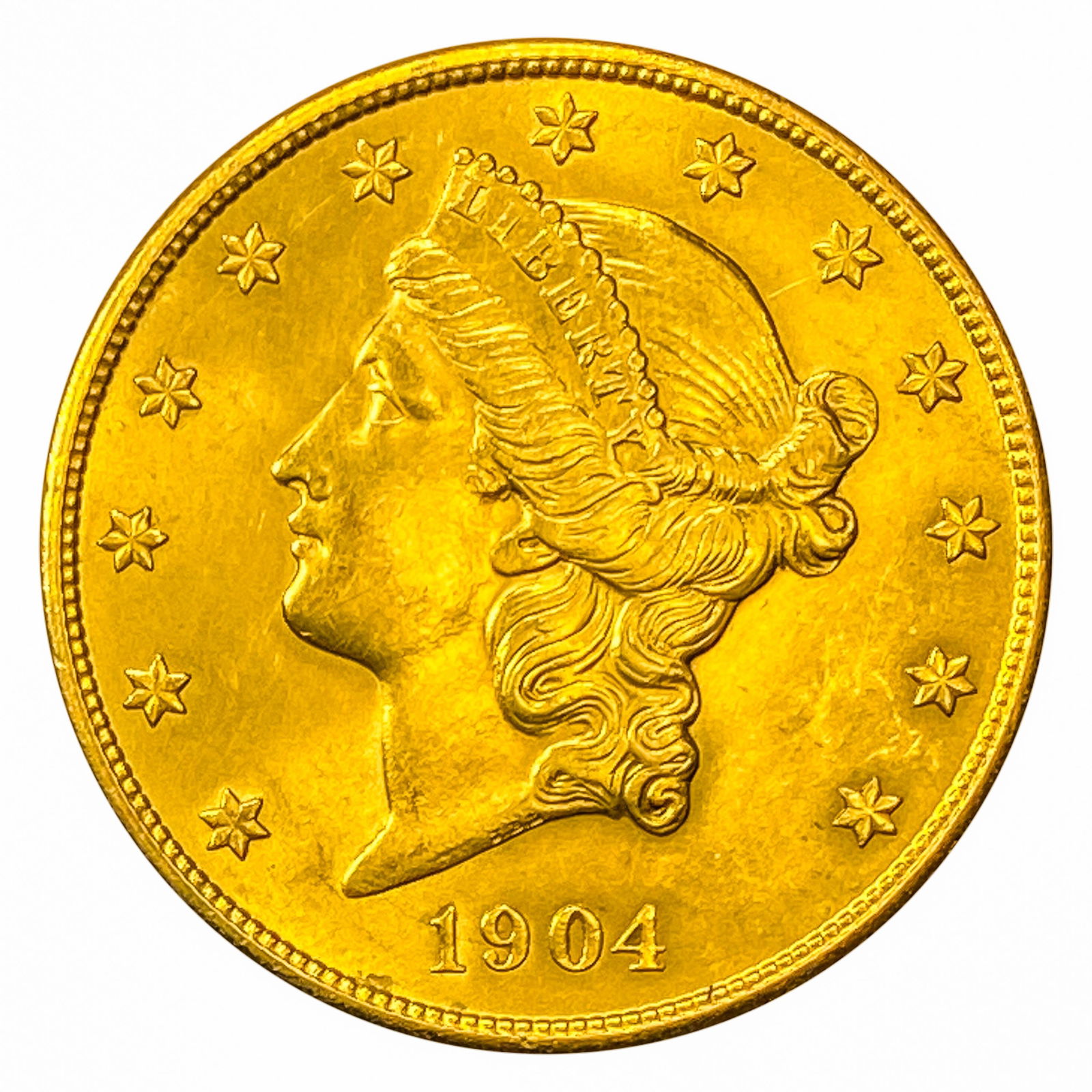 1904-S $20 Gold Double Eagle UNCIRCULATED (1 of 2)