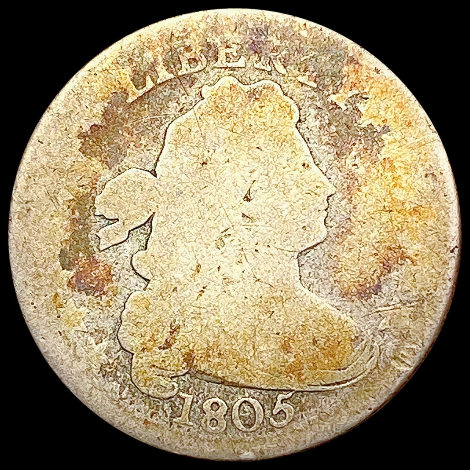 1805 Draped Bust Dime NICELY CIRCULATED (1 of 2)