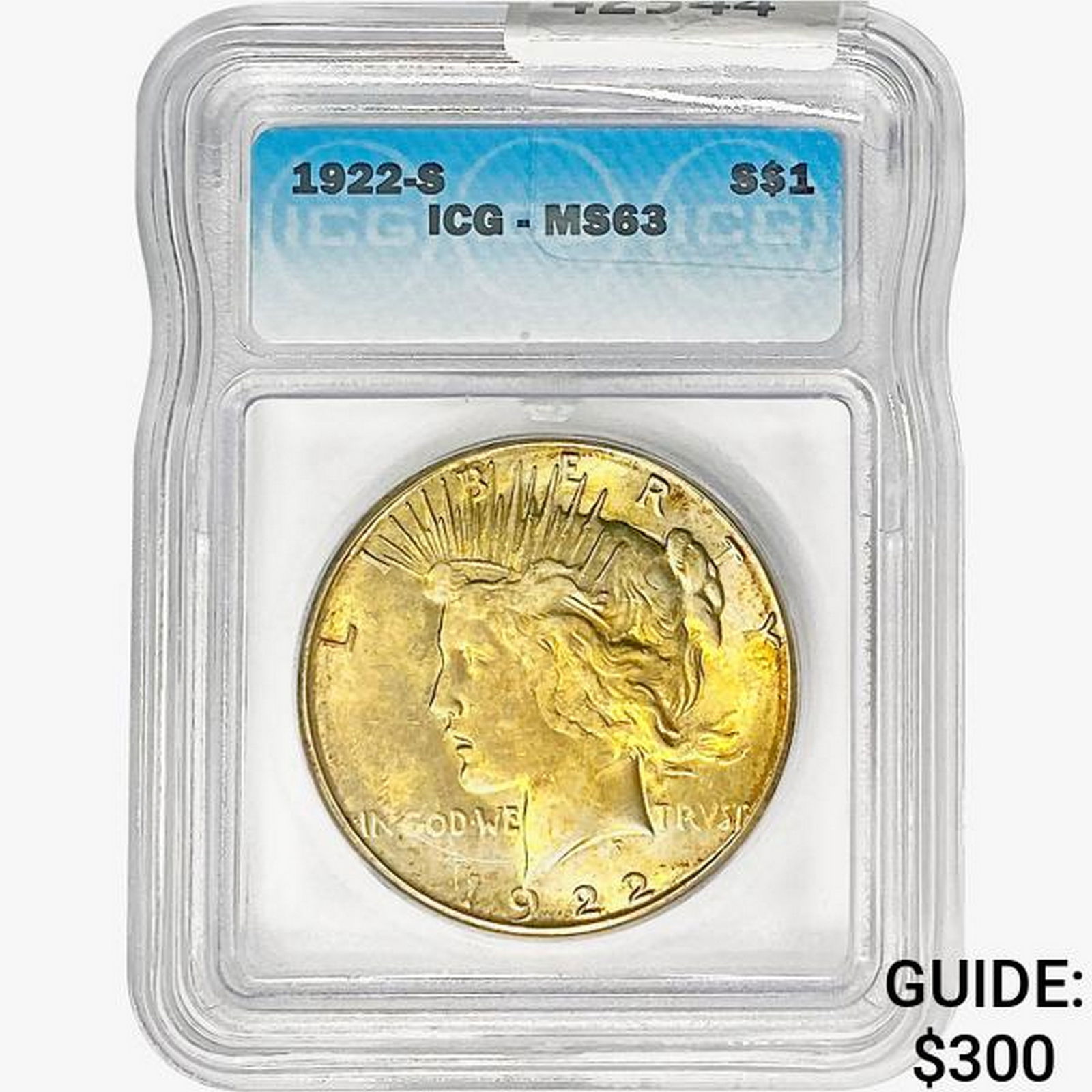 1922-S Silver Peace Dollar ICG MS63 (1 of 2)