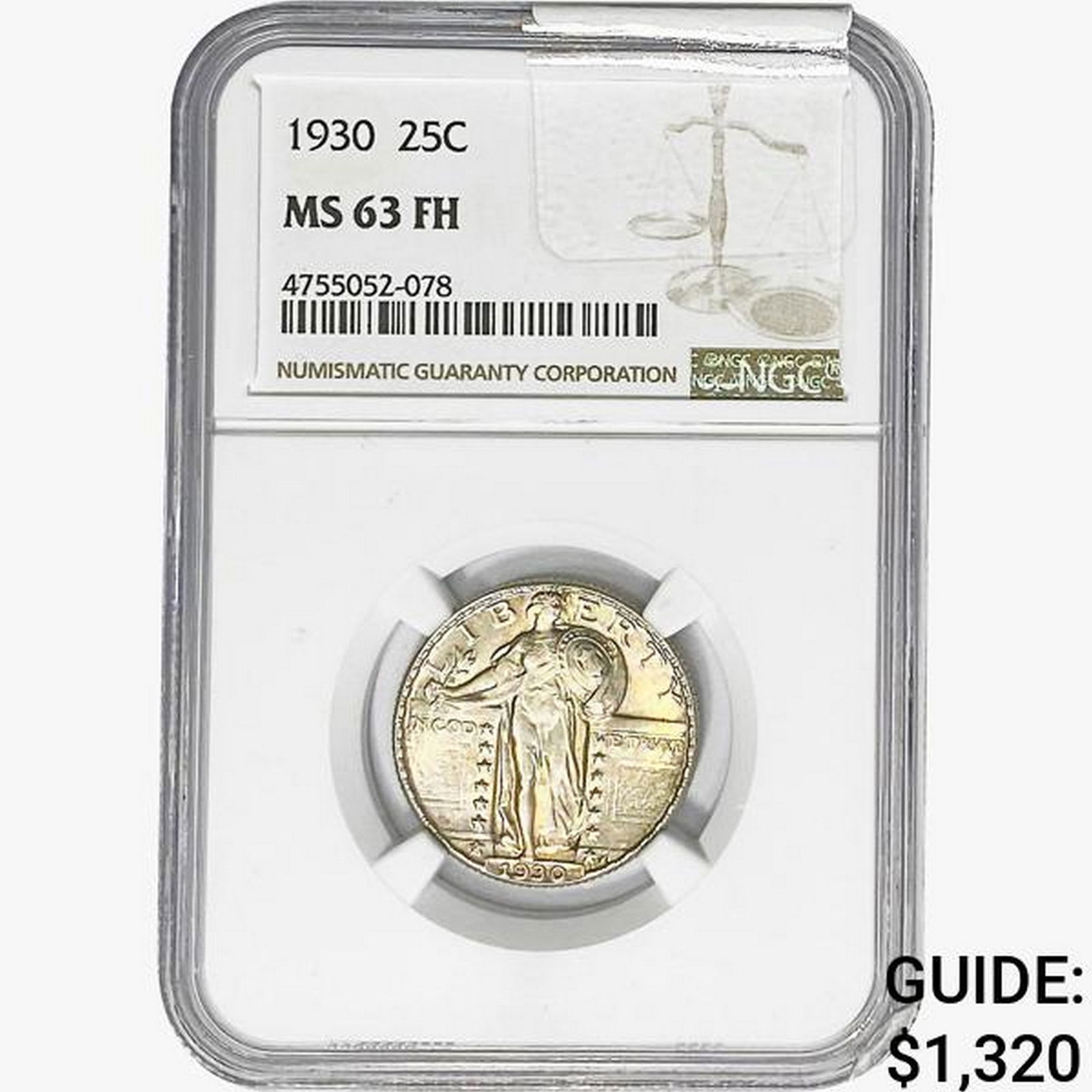 1930 Standing Liberty Quarter NGC MS63 FH (1 of 2)