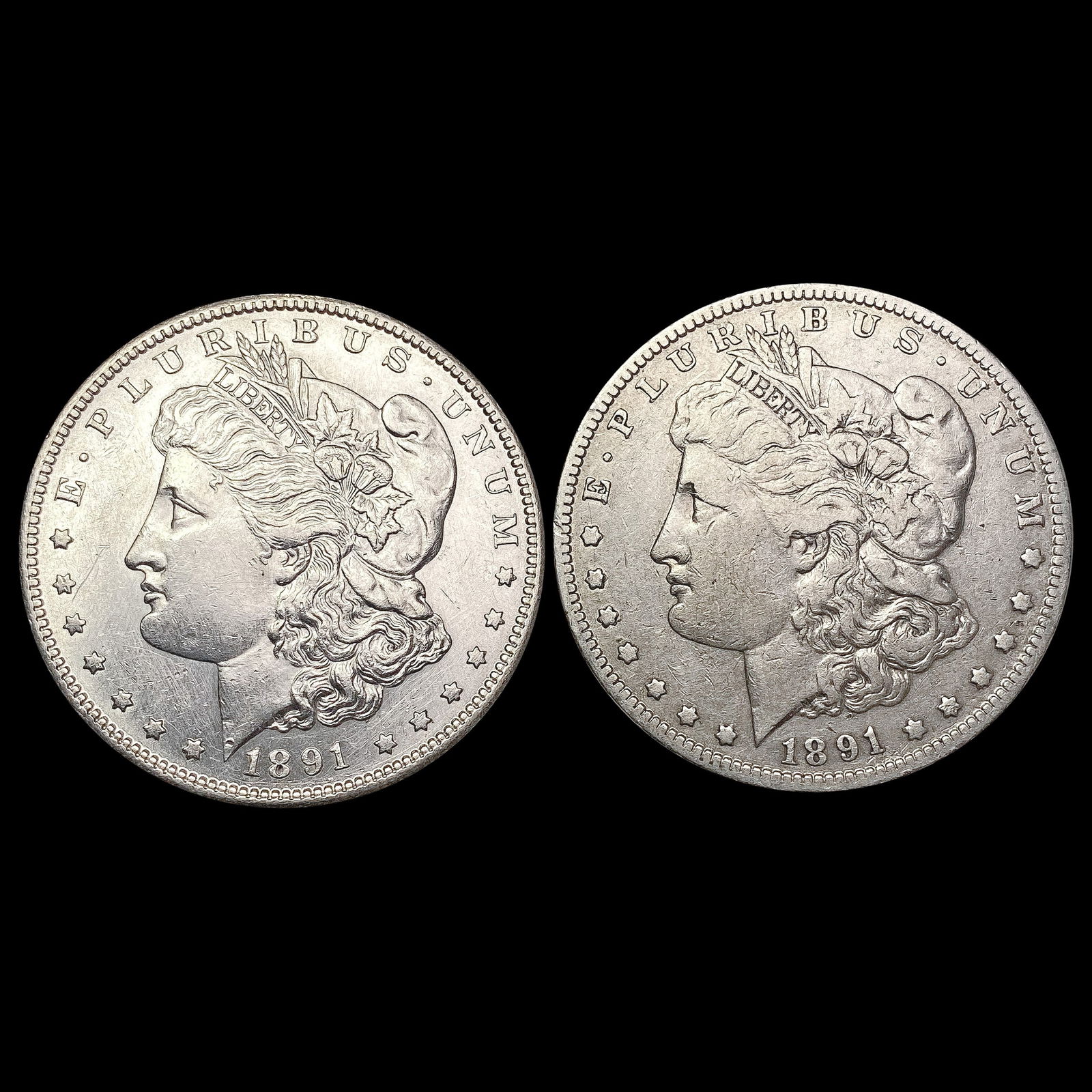 [2] 1891 Morgan Silver Dollar HIGH GRADE (1 of 2)