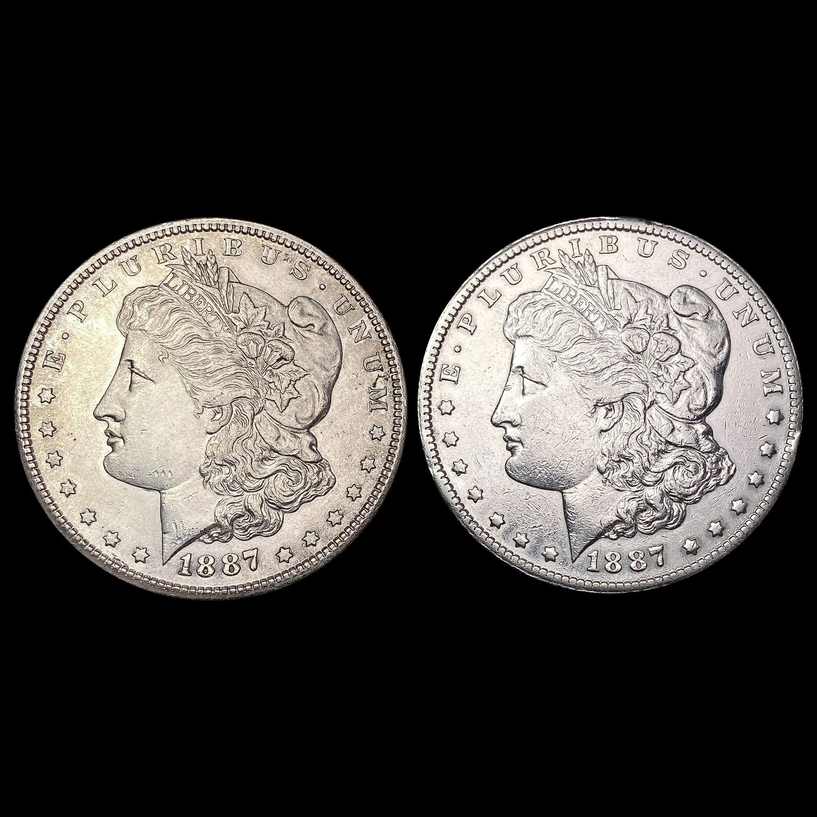 [2] 1887-S Morgan Silver Dollar UNCIRCULATED (1 of 2)