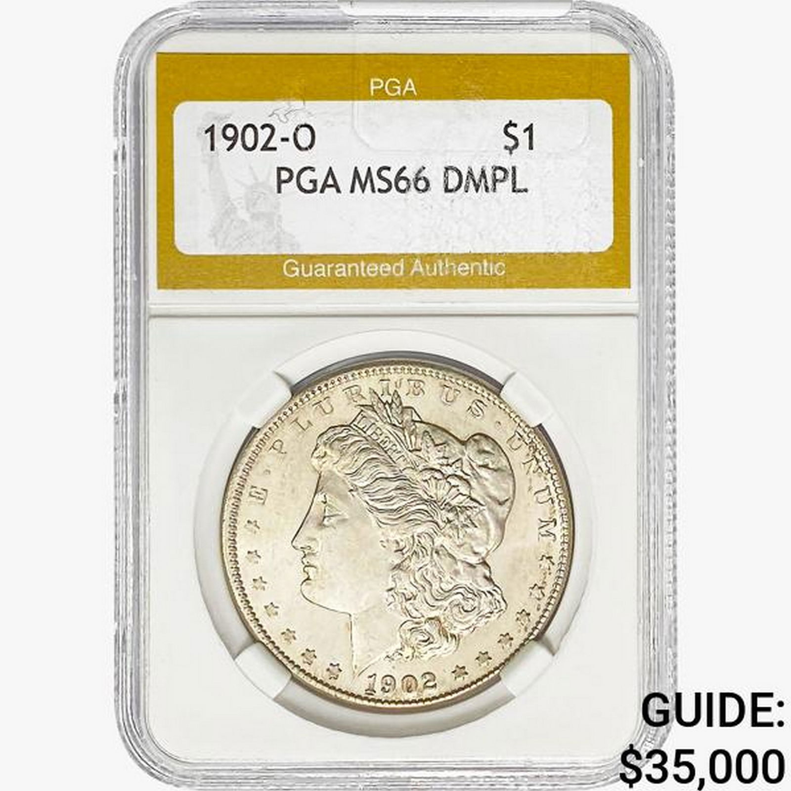 1902-O Morgan Silver Dollar PGA MS66 DMPL (1 of 2)