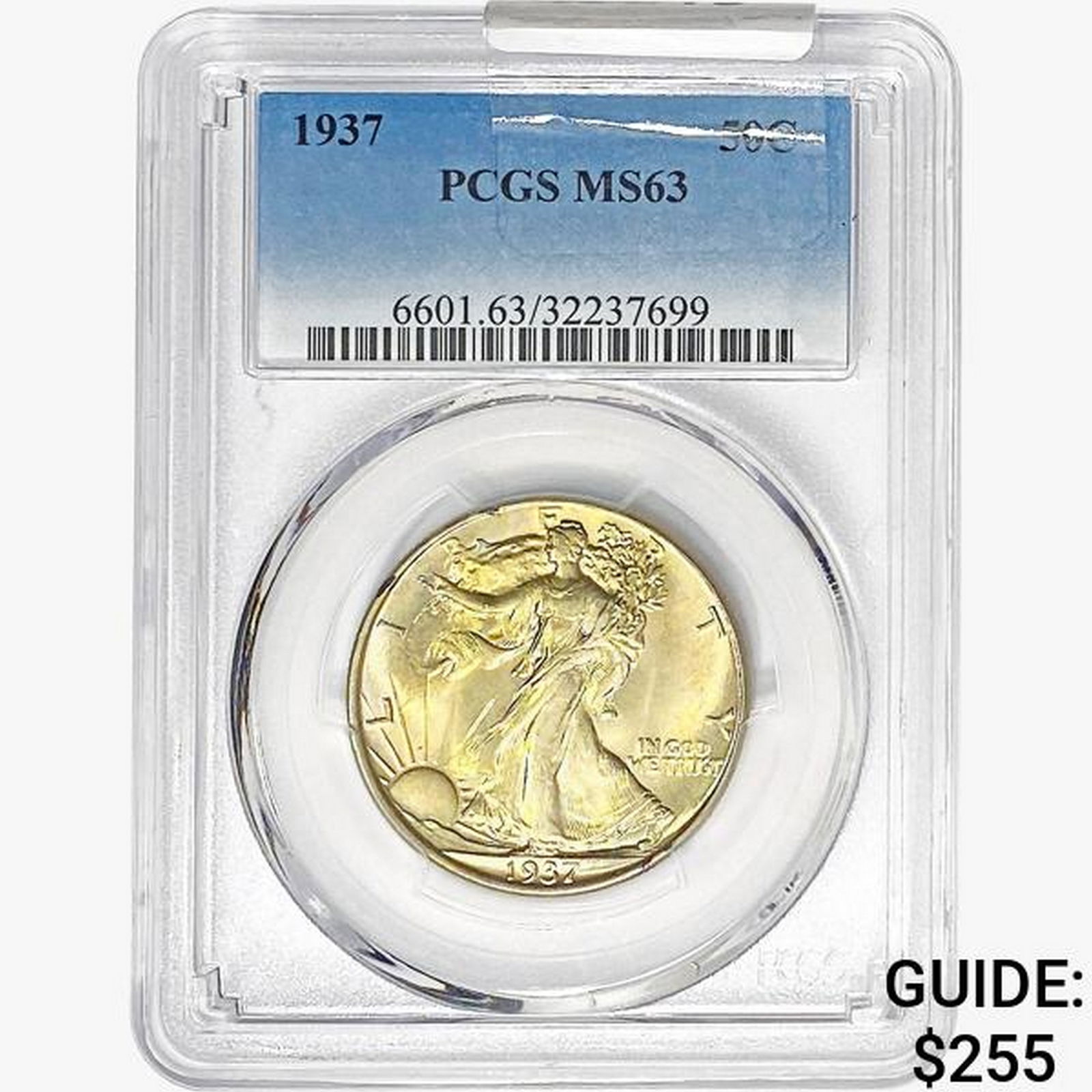 1937 Walking Liberty Half Dollar PCGS MS63 (1 of 2)