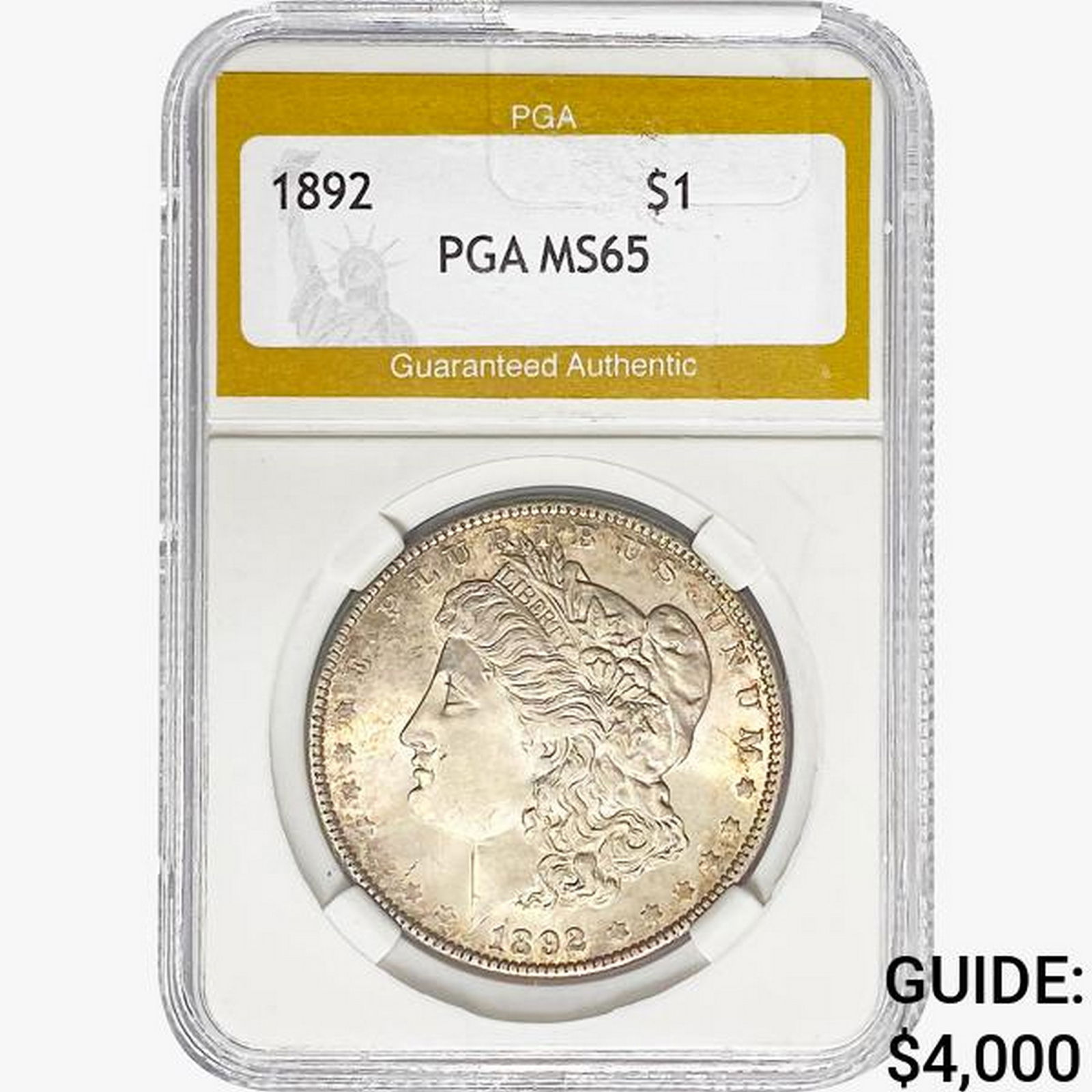 1892 Morgan Silver Dollar PGA MS65 (1 of 2)