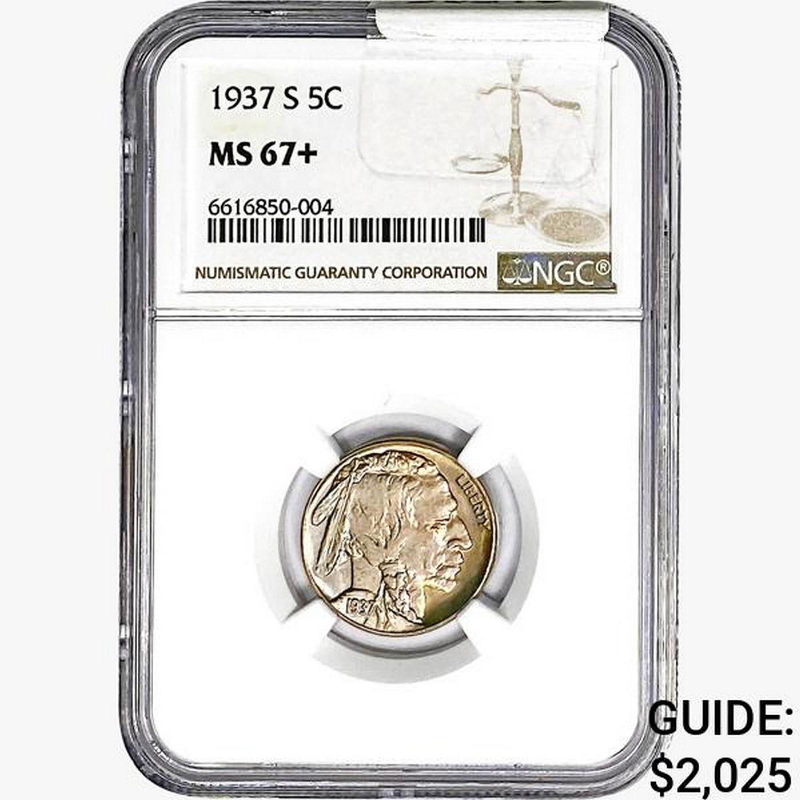 1937-S Buffalo Nickel NGC MS67+ (1 of 2)