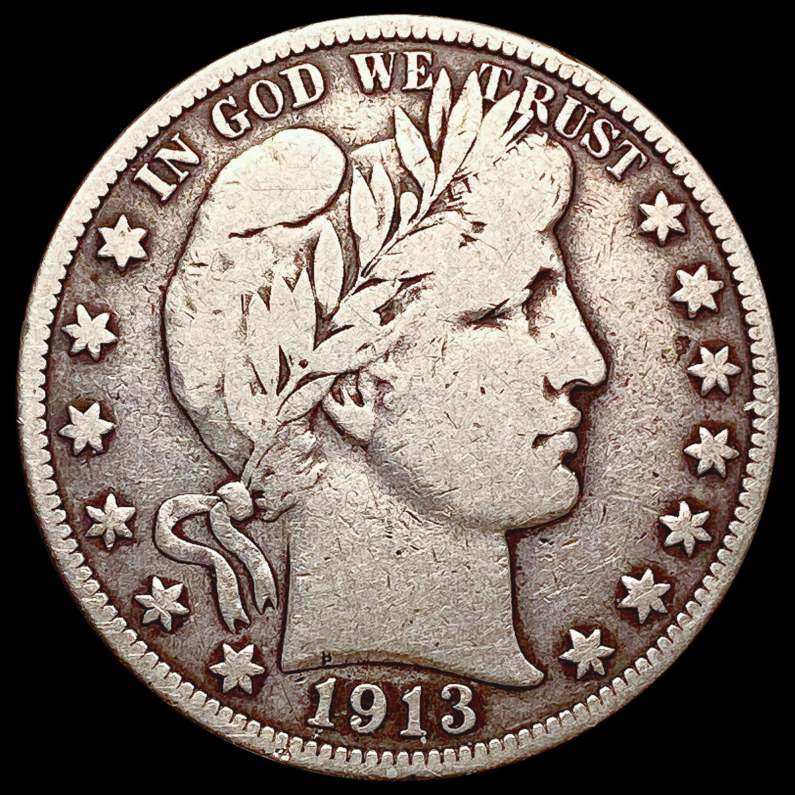1913-S Barber Half Dollar LIGHTLY CIRCULATED (1 of 2)