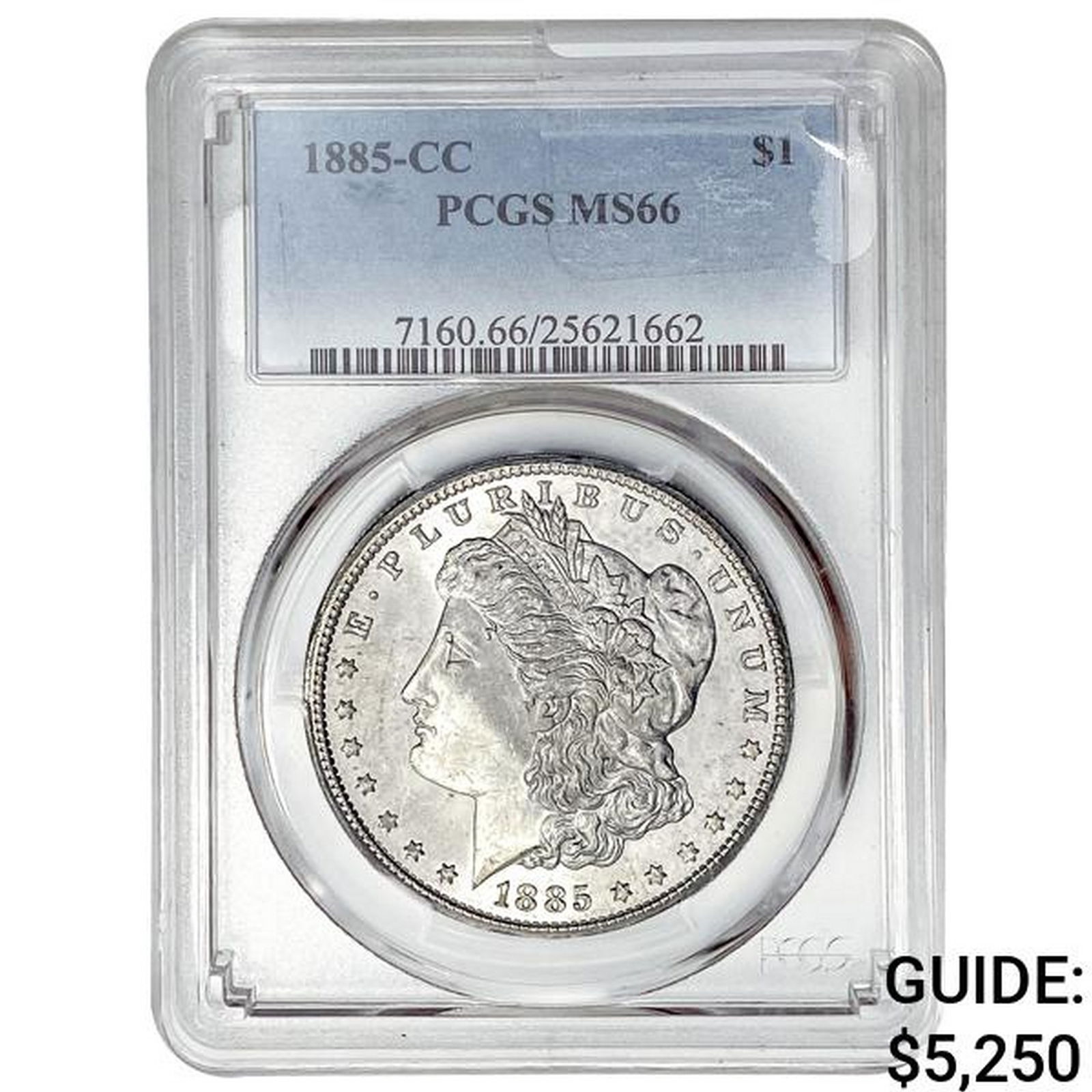 1885-CC Morgan Silver Dollar PCGS MS66 (1 of 2)