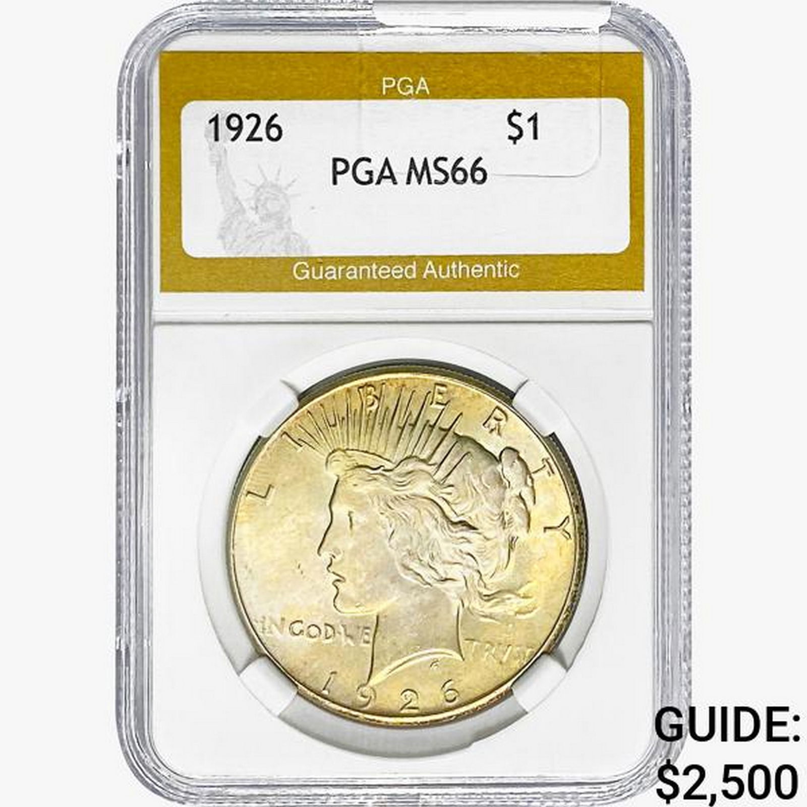 1926 Silver Peace Dollar PGA MS66 (1 of 2)