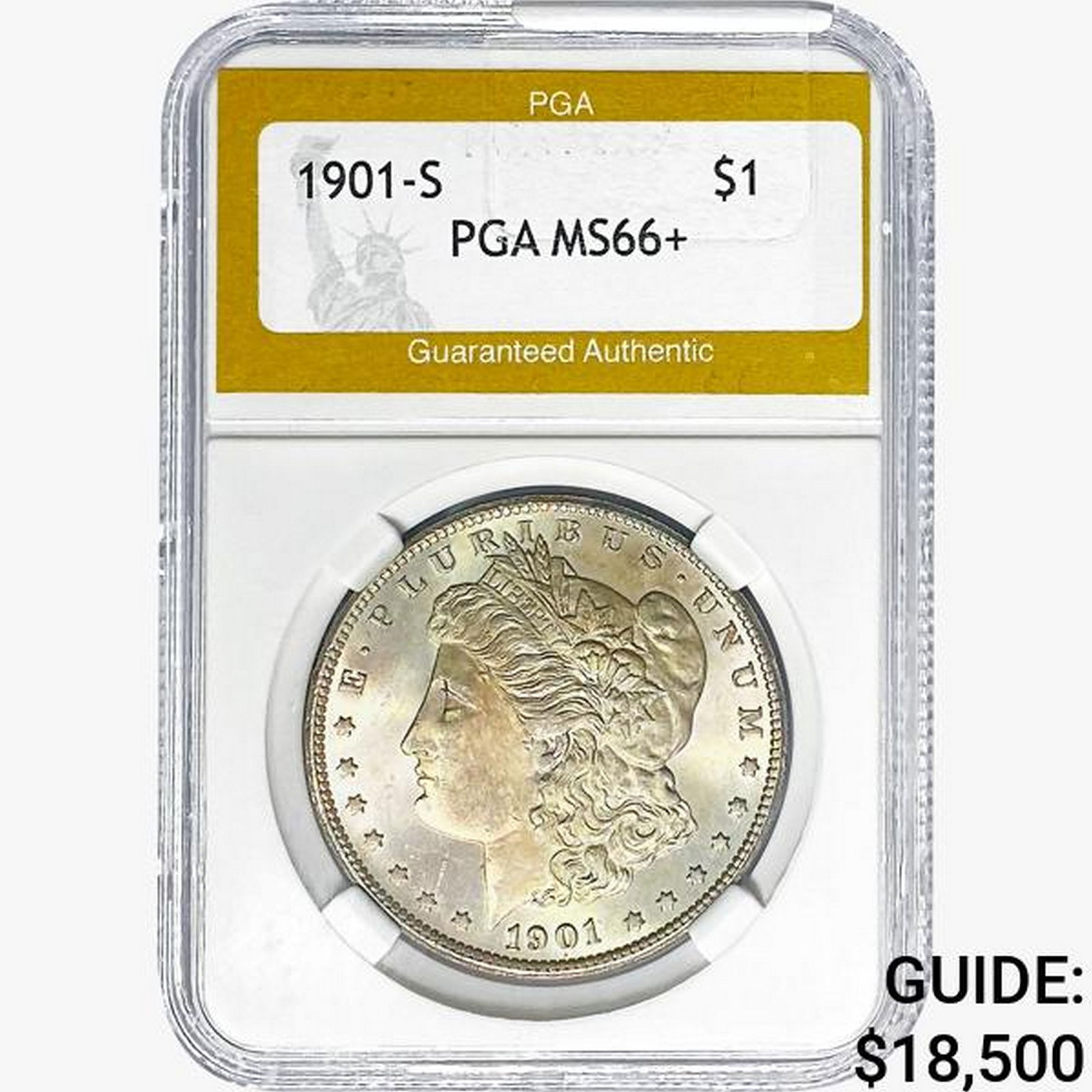 1901-S Morgan Silver Dollar PGA MS66+ (1 of 2)