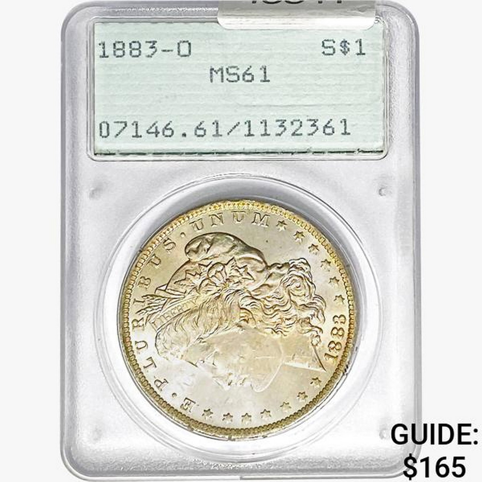 1883-O Morgan Silver Dollar PCGS MS61: 1883-O Morgan Silver Dollar PCGS MS61