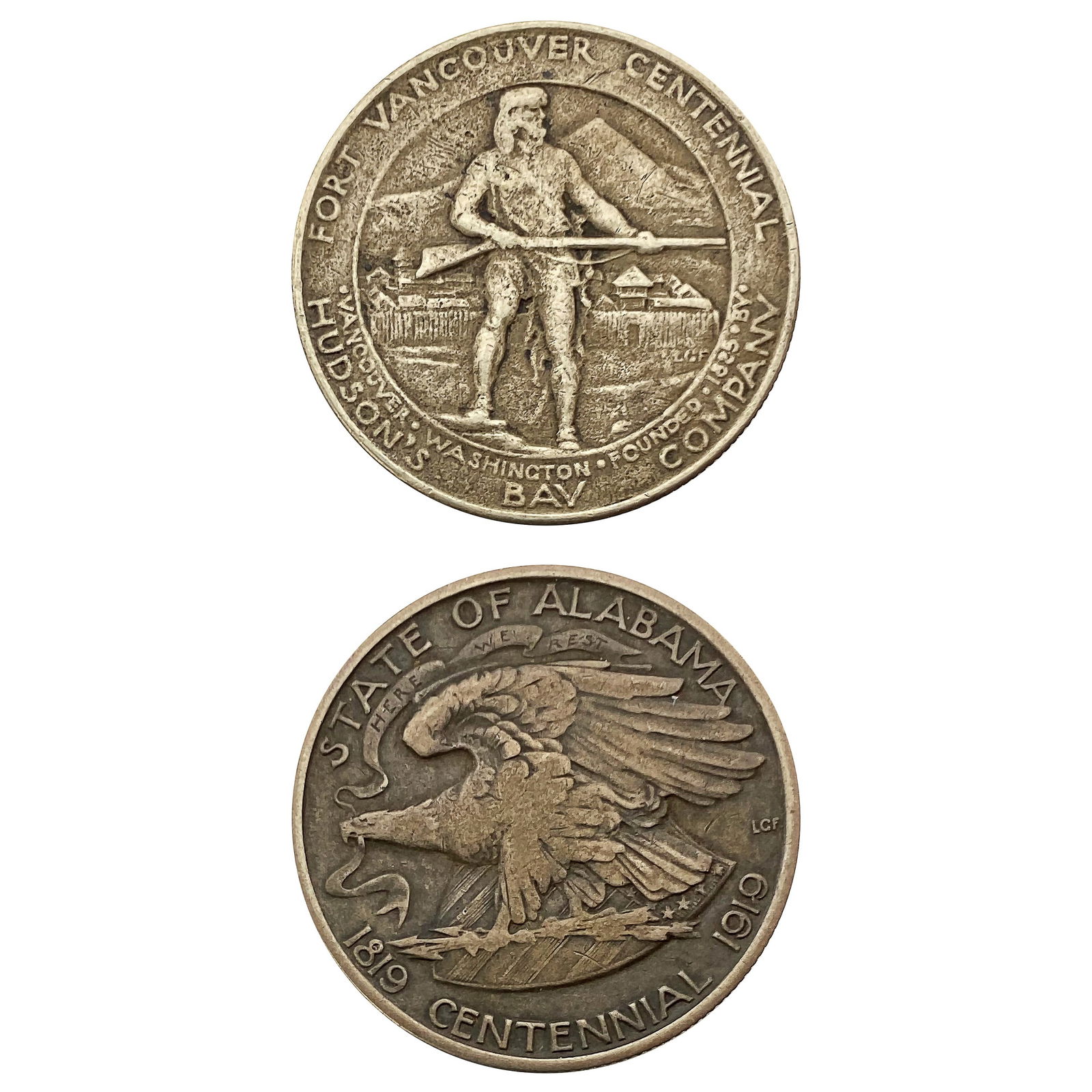 [2]1919 & 1925 Alabama/Vancouver Half Dollars (1 of 2)