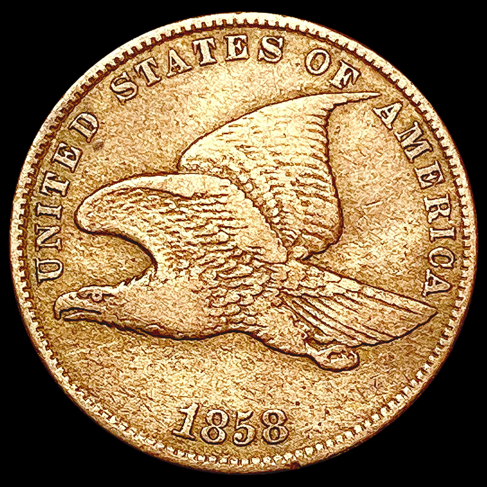 1858 Flying Eagle Cent LIGHTLY CIRCULATED (1 of 2)