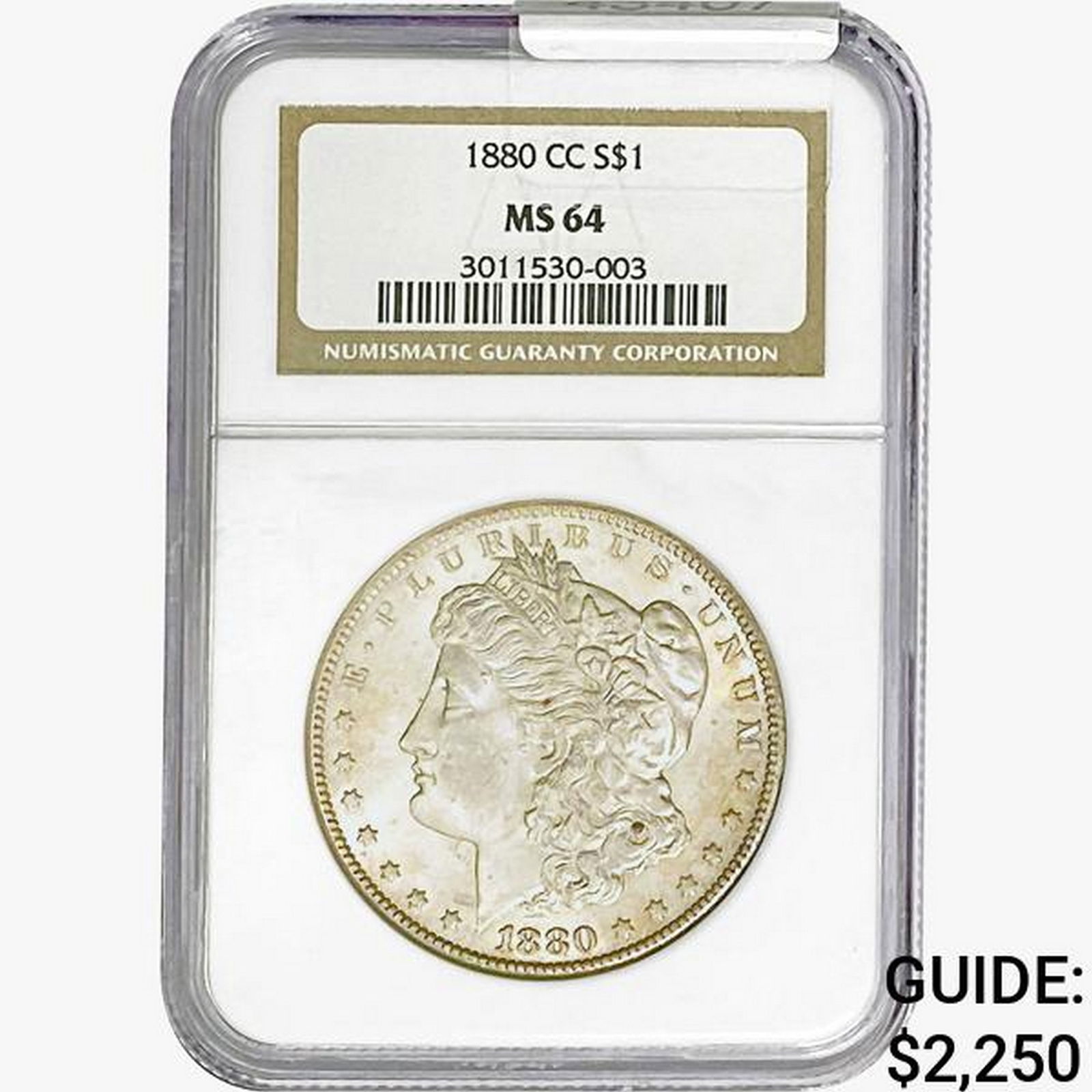 1880-CC Morgan Silver Dollar NGC MS64 (1 of 2)