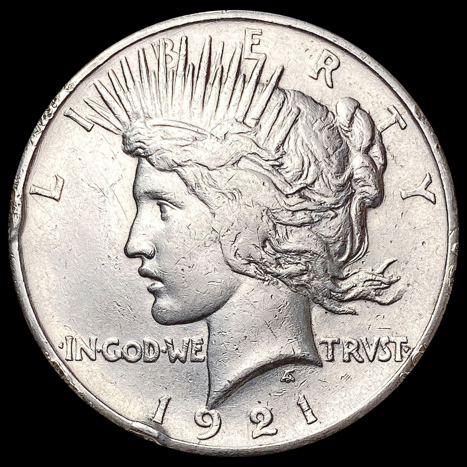 1921 Silver Peace Dollar NICELY CIRCULATED (1 of 2)