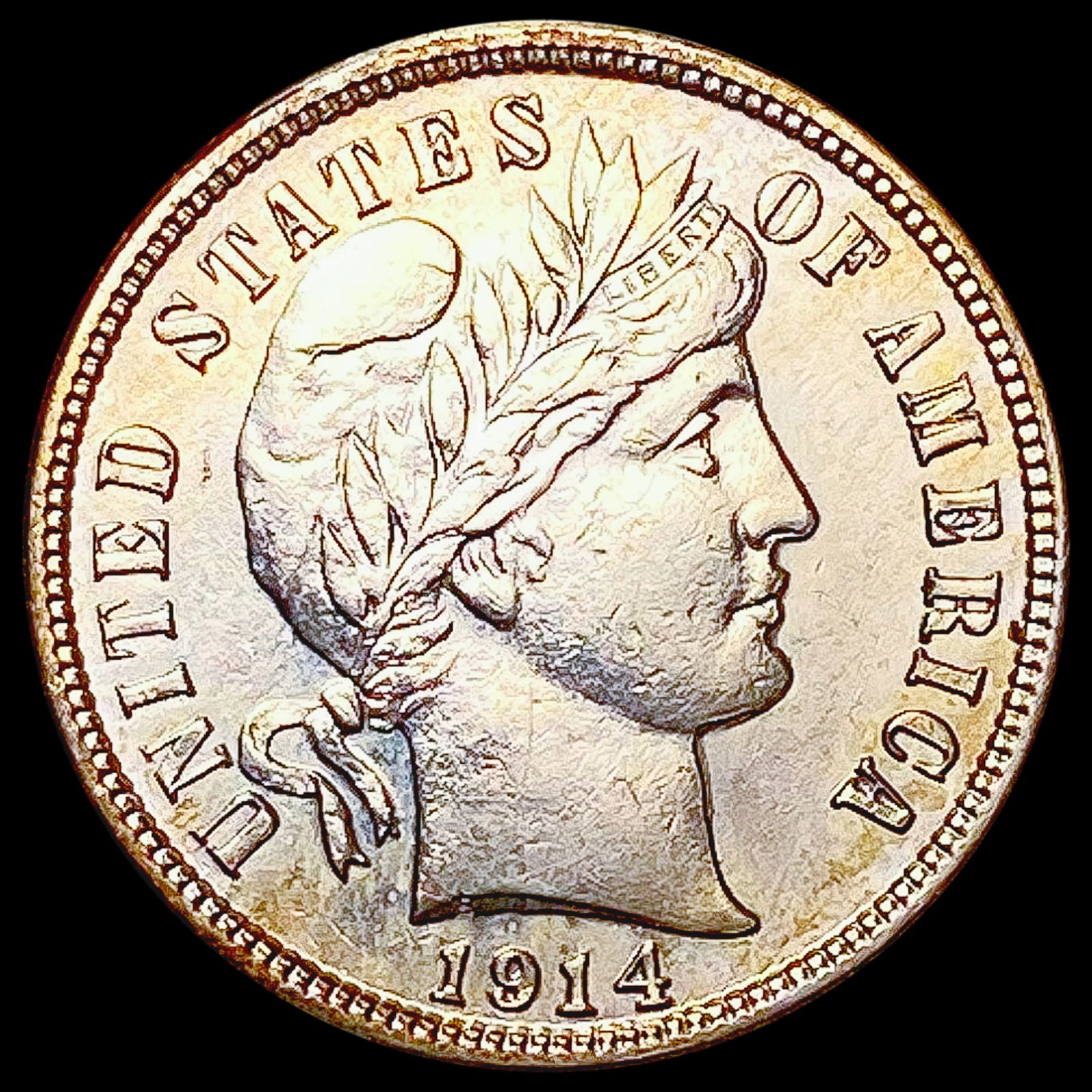 1914-S Barber Dime CHOICE BU (1 of 2)