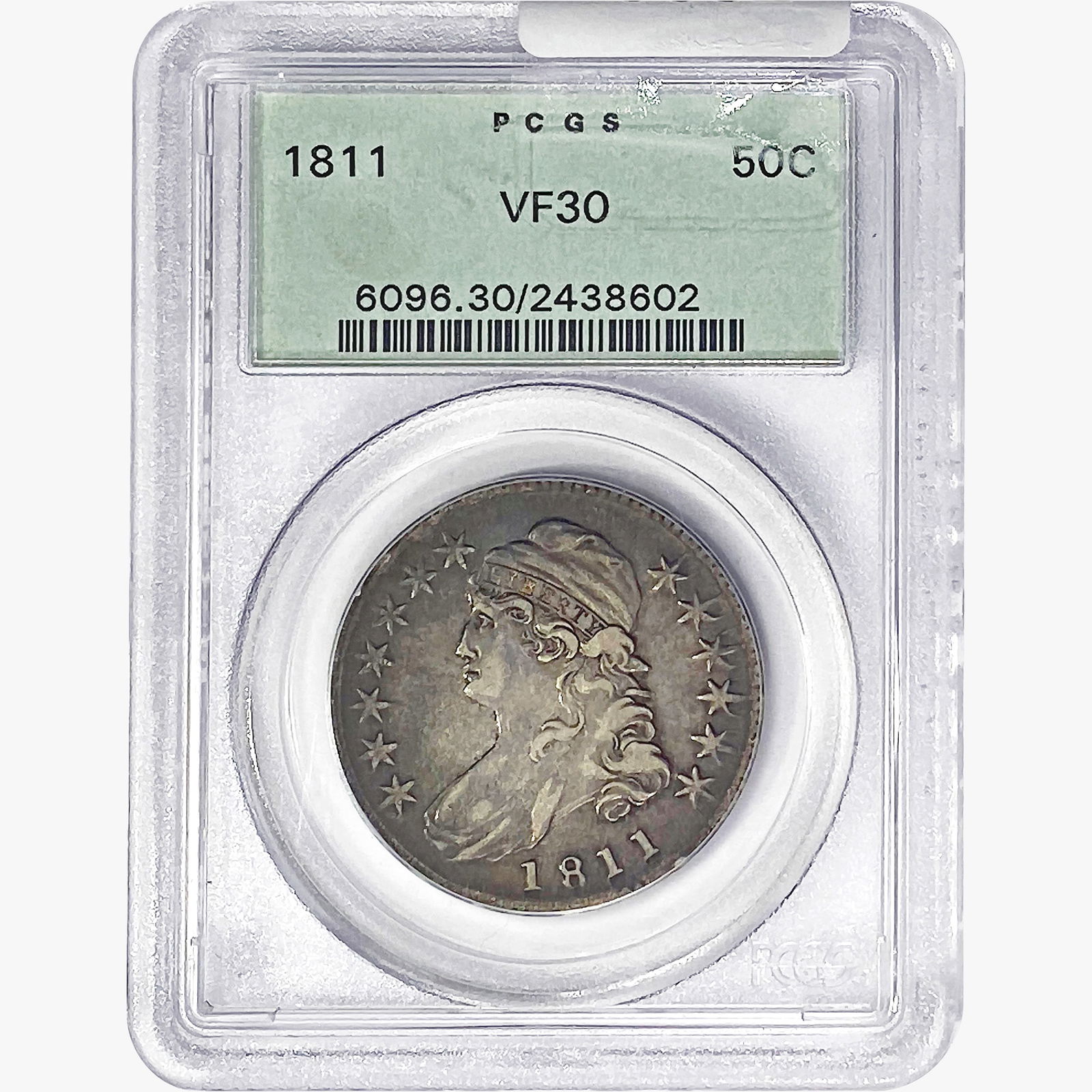 1811 Capped Bust Half Dollar PCGS VF30 (1 of 2)