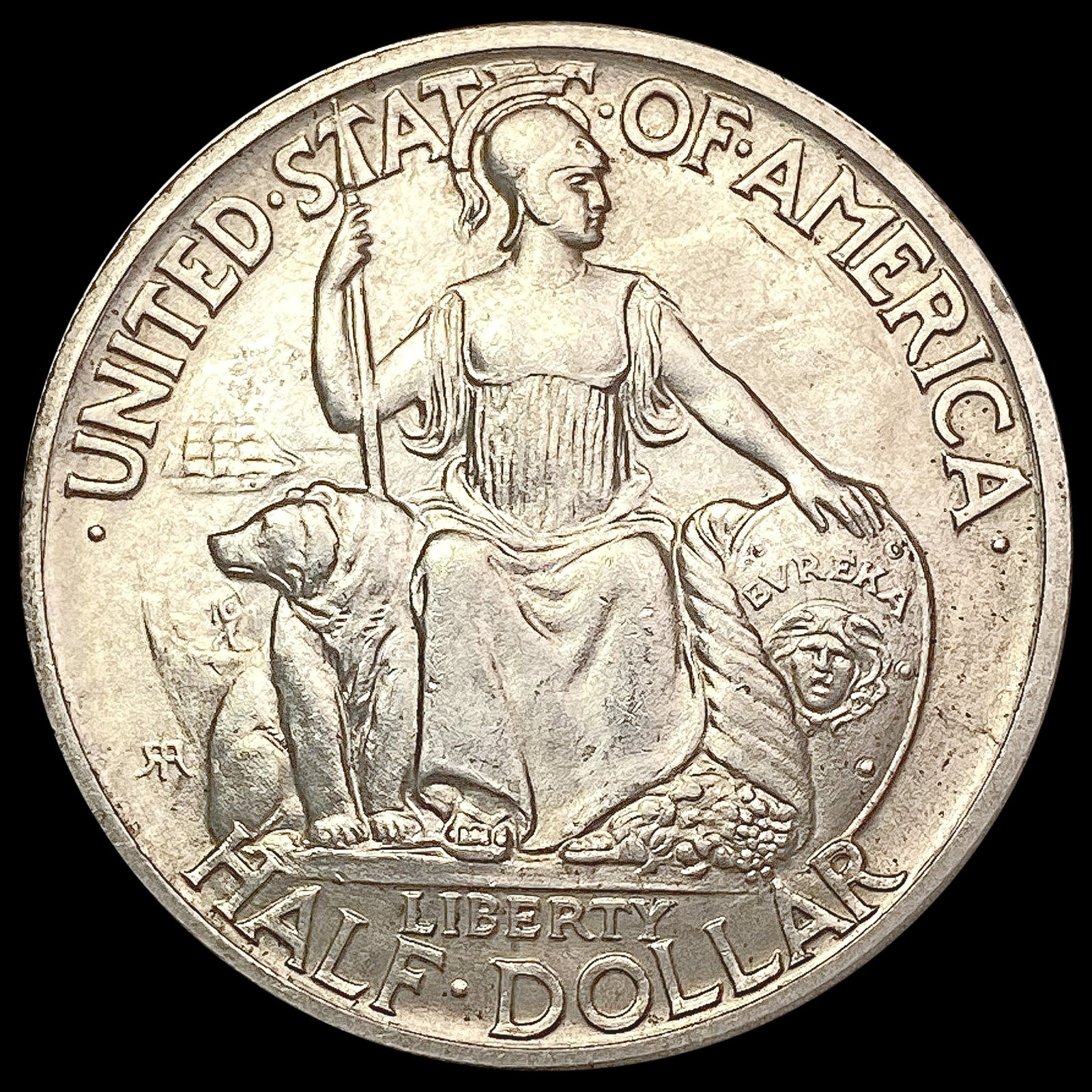 1935-S San Diego Half Dollar GEM BU: 1935-S San Diego Half Dollar GEM BU