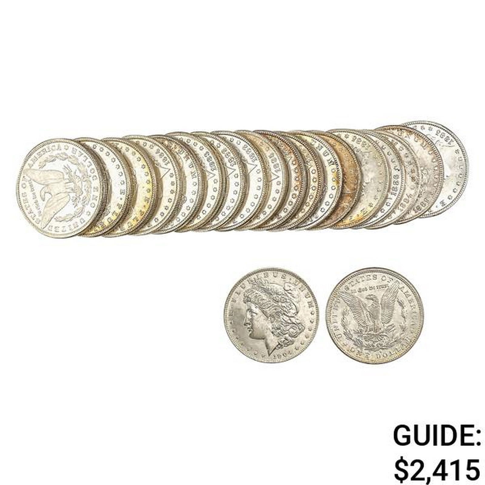 [20] 1879-1904 Morgan Silver Dollar  BU Roll (1 of 1)