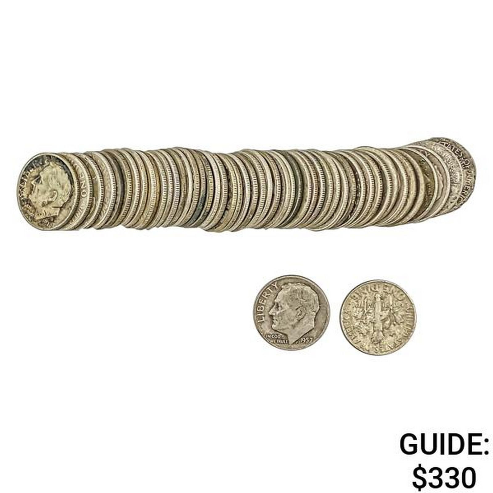 [50 PCS] Silver Dimes Roll: [50 PCS] Silver Dimes Roll