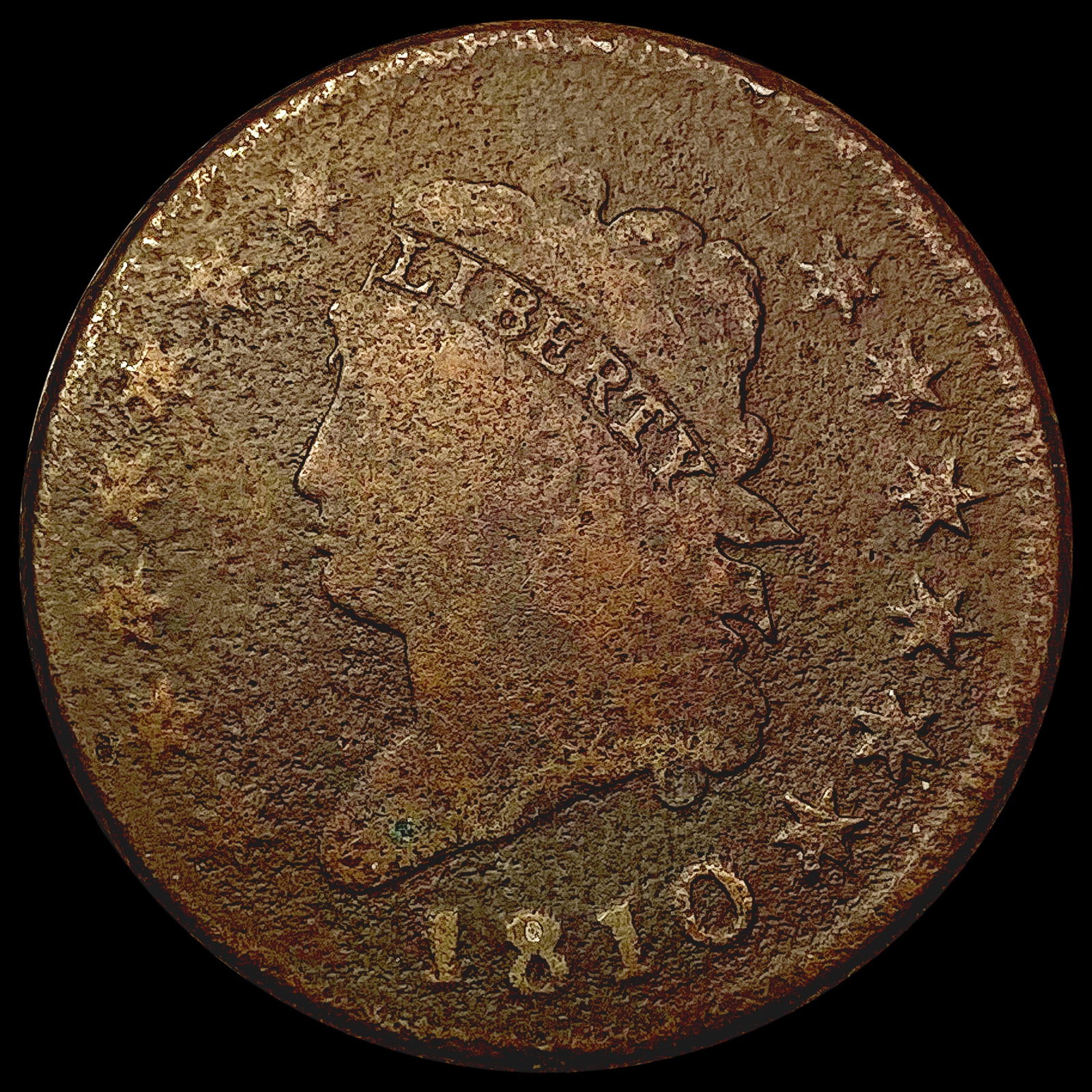 1810 Classic Head Large Cent NICELY CIRCULATED (1 of 2)