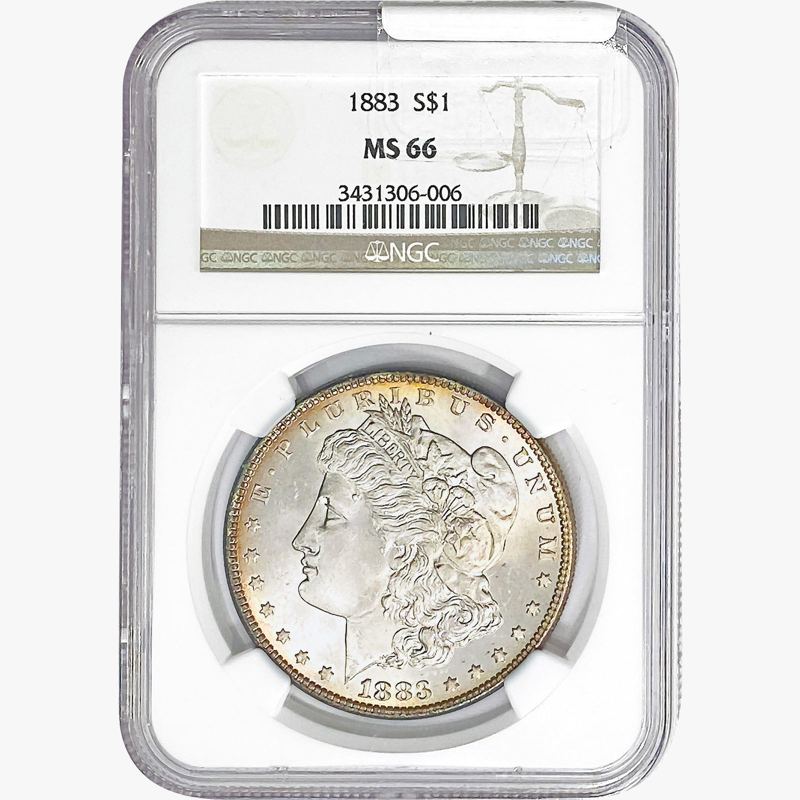1883 Morgan Silver Dollar NGC MS66 (1 of 2)