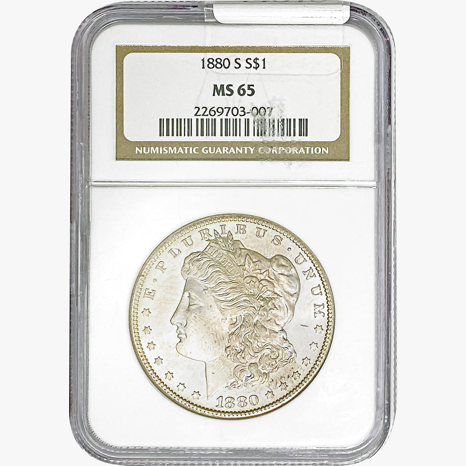 1880-S Morgan Silver Dollar NGC MS65 (1 of 2)