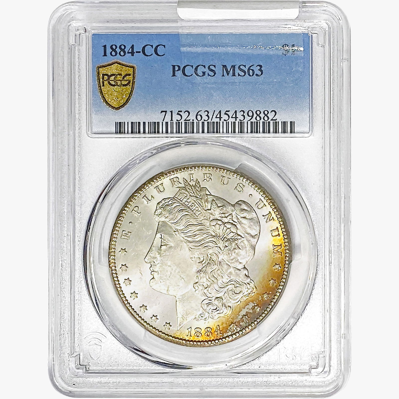 1884-CC Morgan Silver Dollar PCGS MS63 (1 of 2)