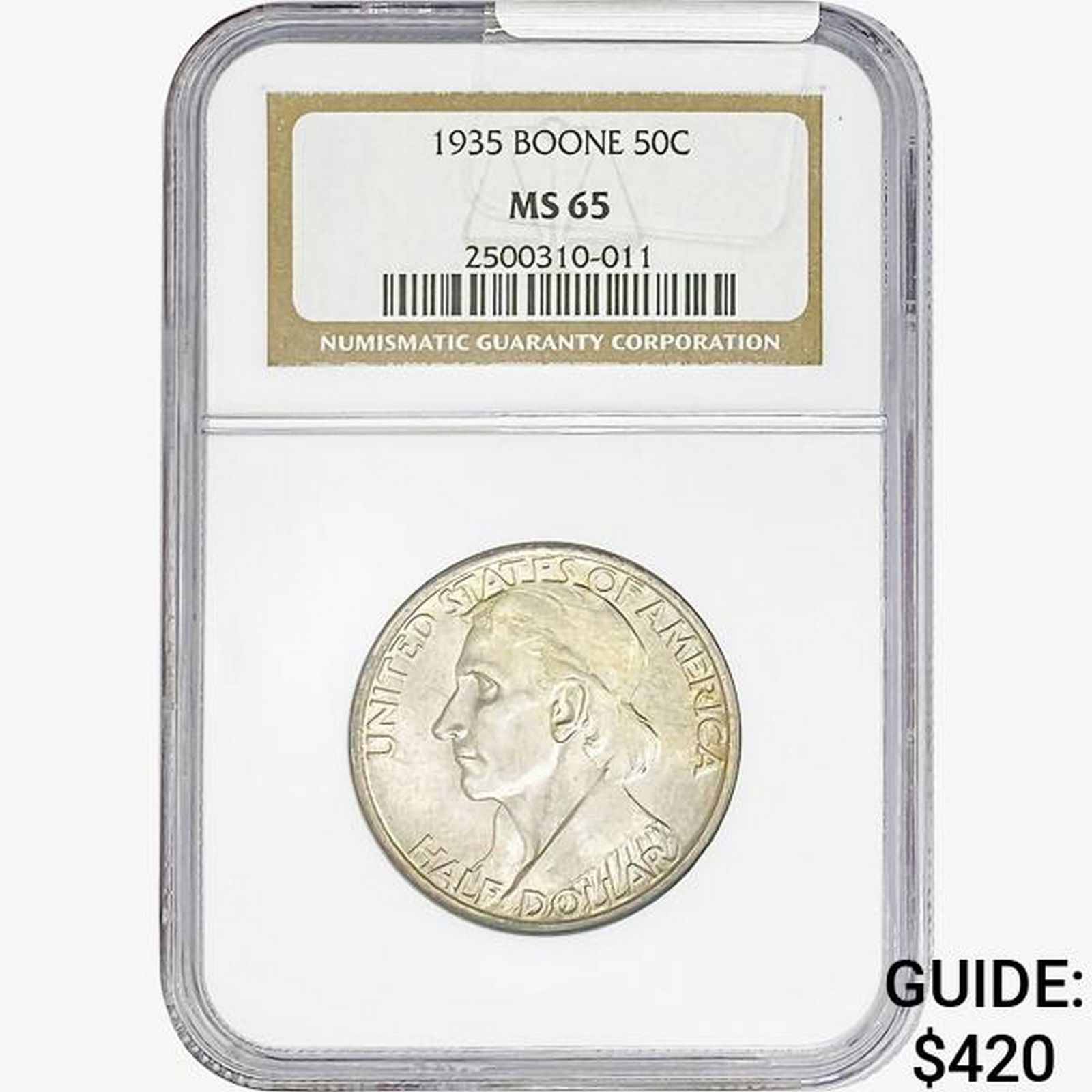 1935 Boone Half Dollar NGC MS65 (1 of 2)
