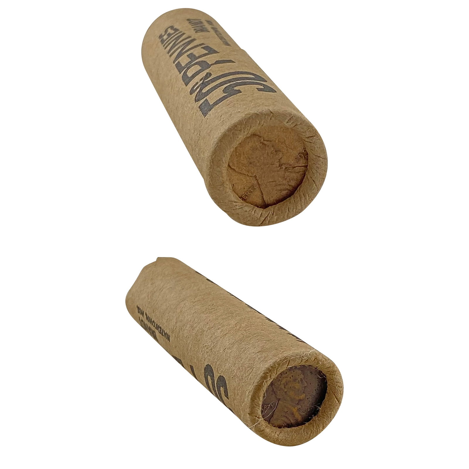[2] 1909-S End Wheat Cent Rolls [100 Total Coins]: [2] 1909-S End Wheat Cent Rolls [100 Total Coins]