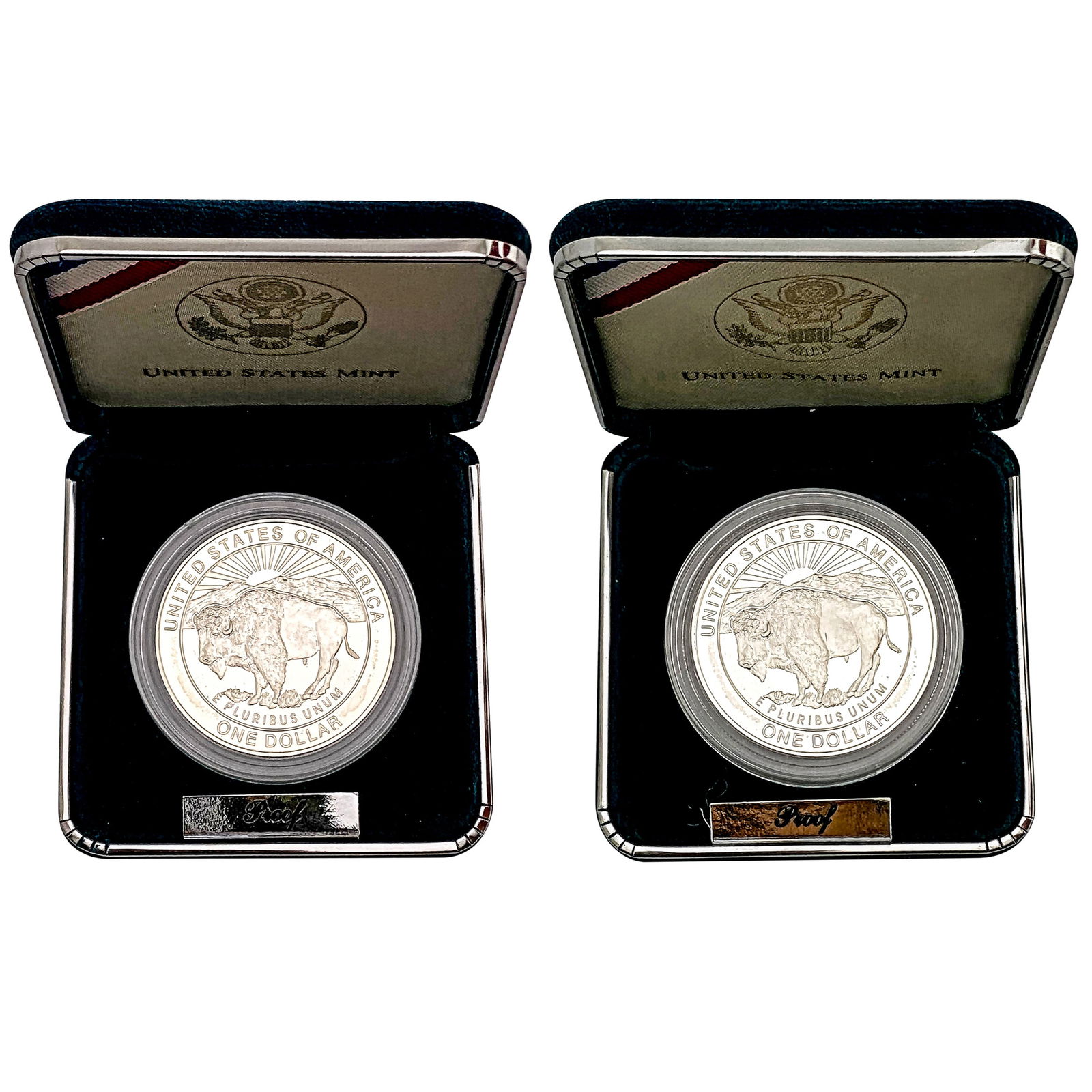 [2 Coins] 1999 Yellowstone Commem Silver Dollars (1 of 3)