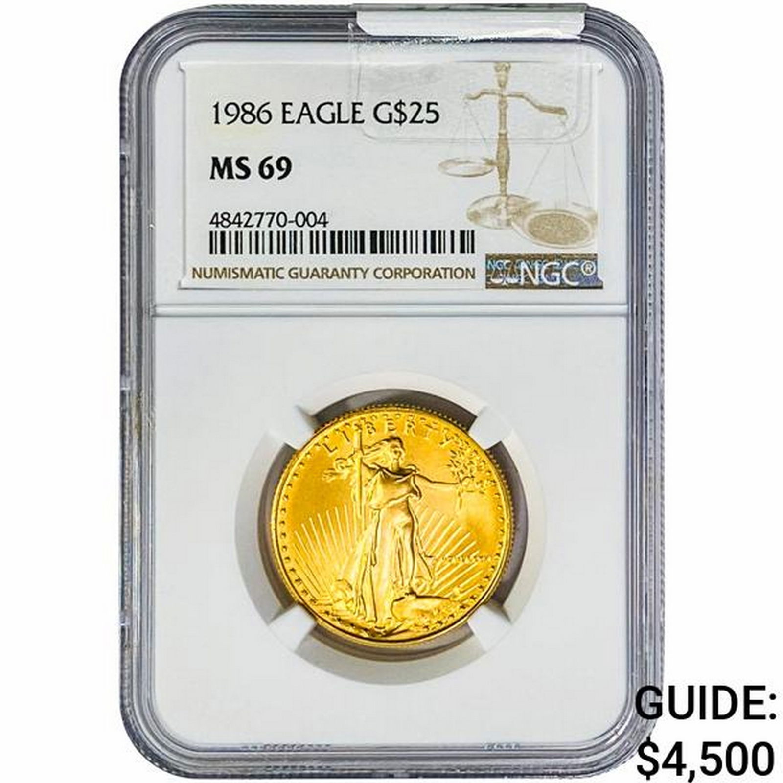 1986 1/2oz $25 AGE NGC MS69 (1 of 2)