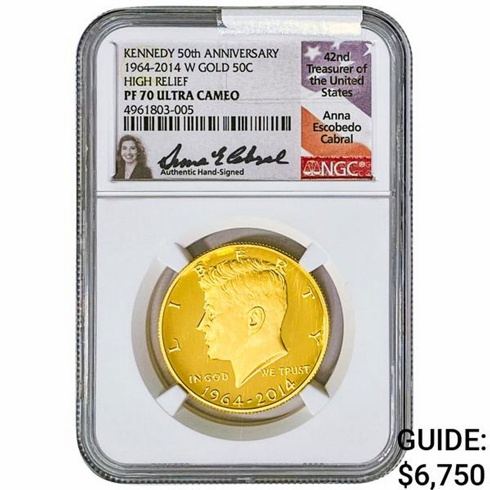 2014 3/4oz Gold 50C Kennedy NGC PF70 UC HR (1 of 2)