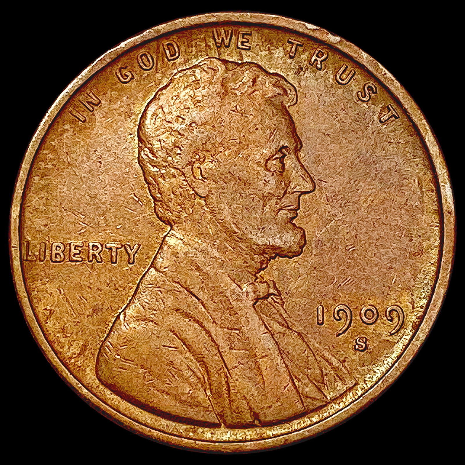 1909-S VDB Wheat Cent LIGHTLY CIRCULATED (1 of 2)