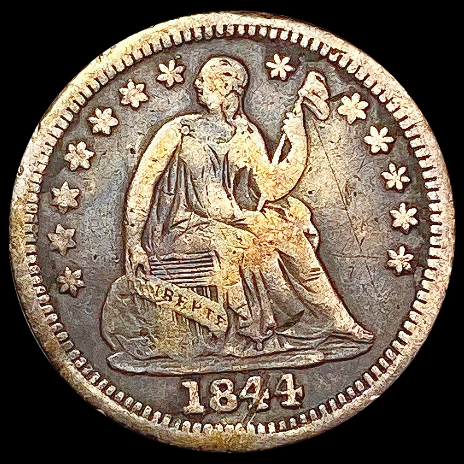 1844-O Seated Liberty Half Dime LIGHTLY CIRCULATED (1 of 2)