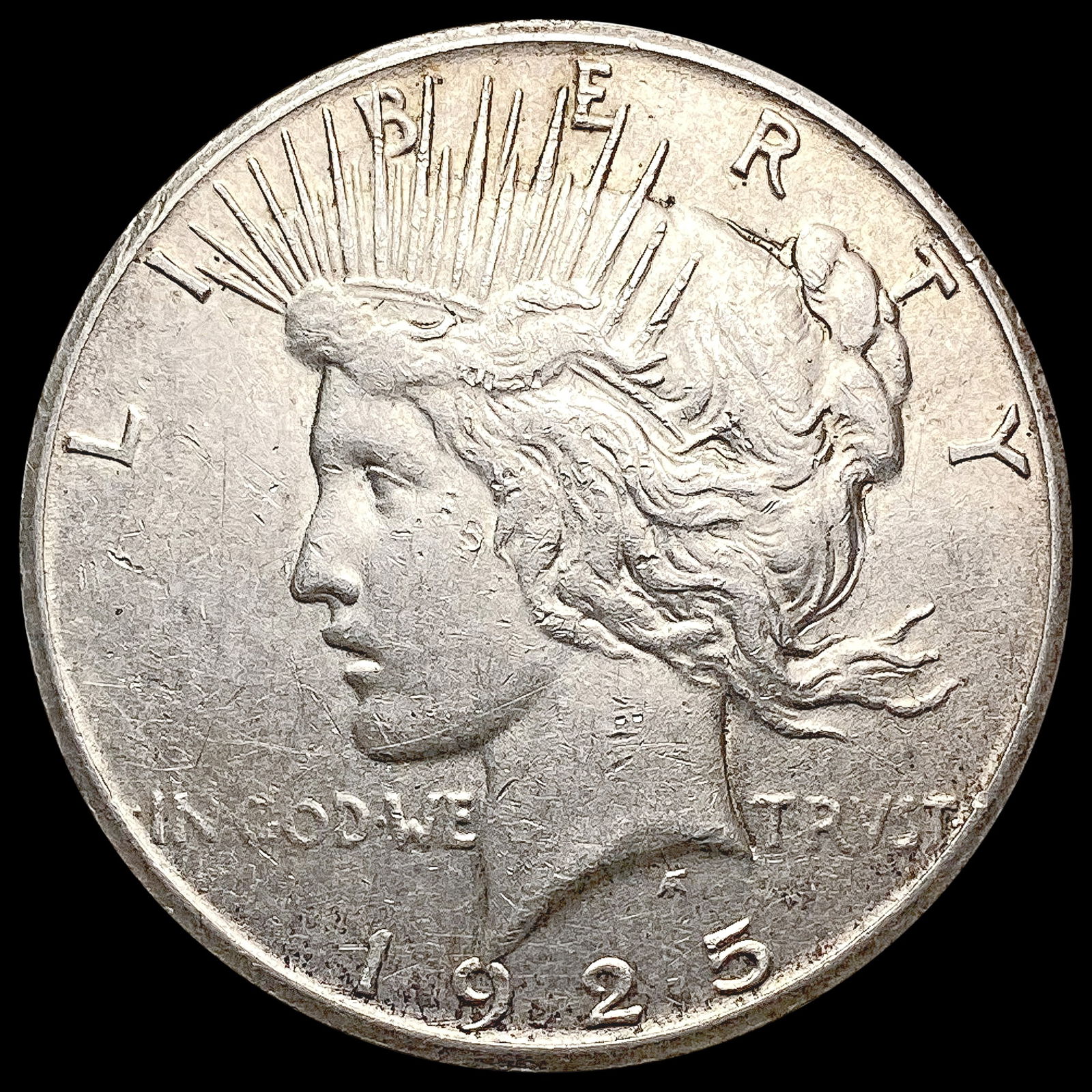 1925-S Silver Peace Dollar CLOSELY UNCIRCULATED (1 of 2)