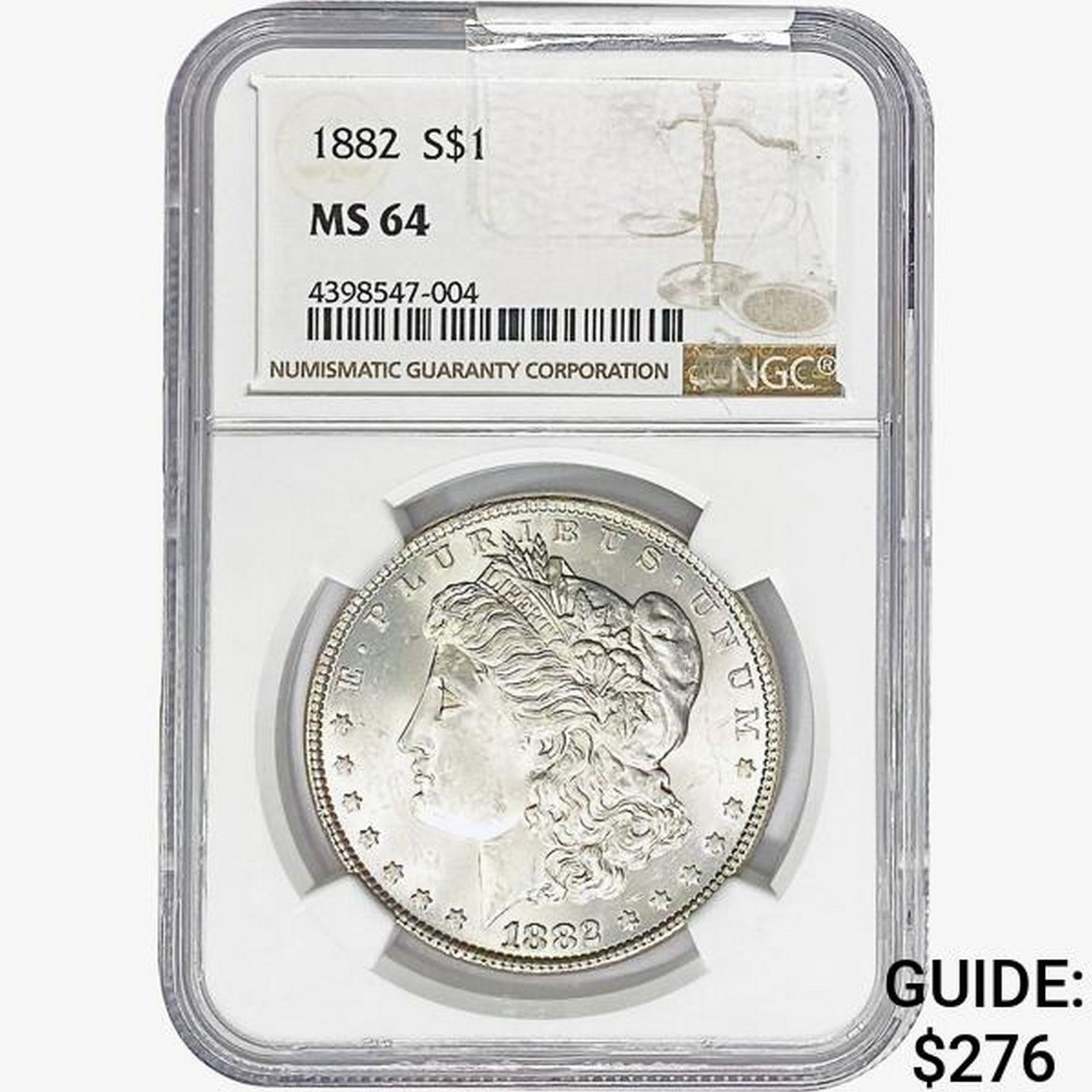 1882 Morgan Silver Dollar NGC MS64 (1 of 2)