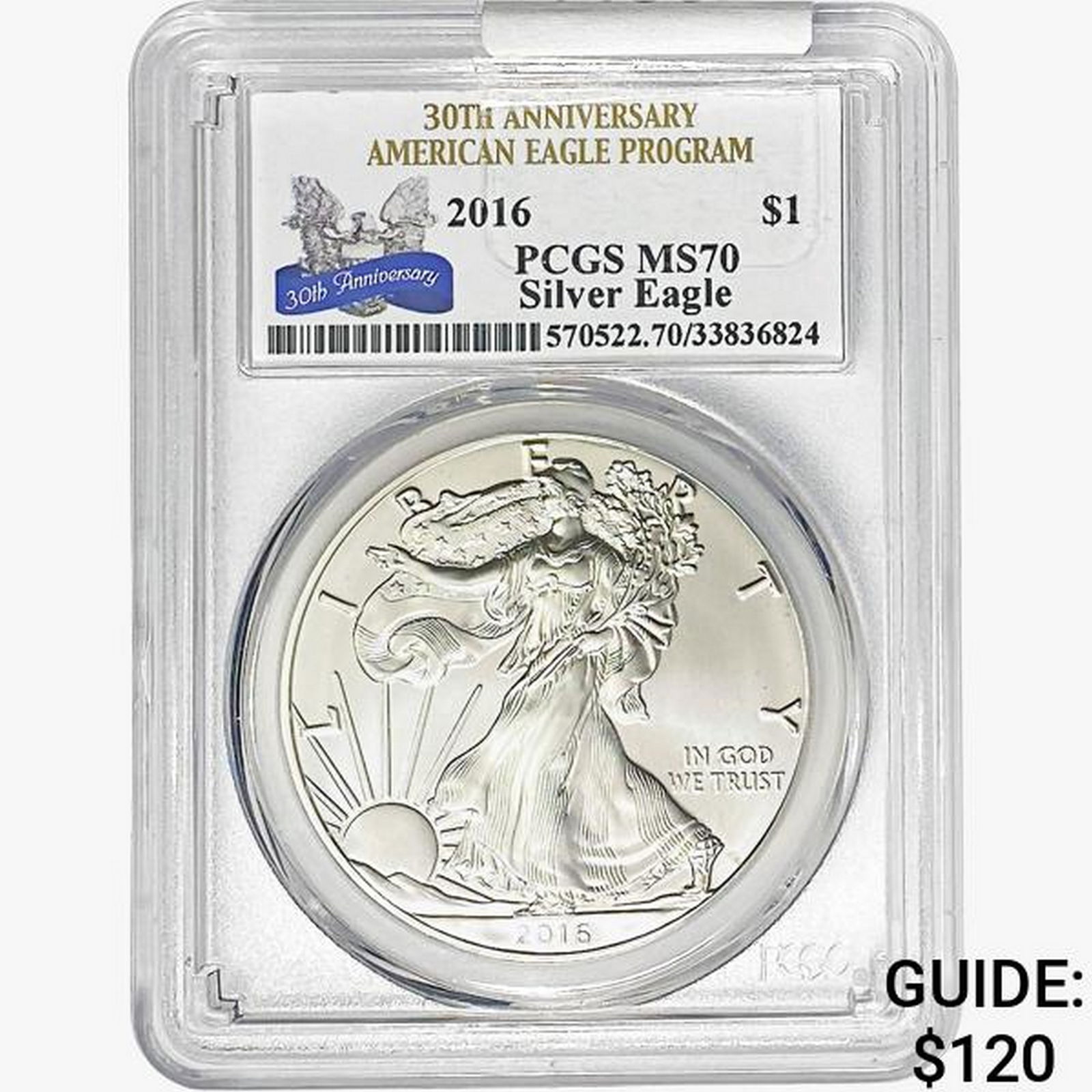 2016 Silver Eagle PCGS MS70 (1 of 2)