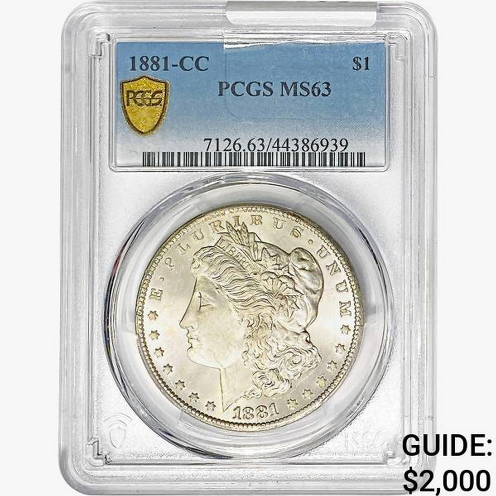 1881-CC Morgan Silver Dollar PCGS MS63 (1 of 2)