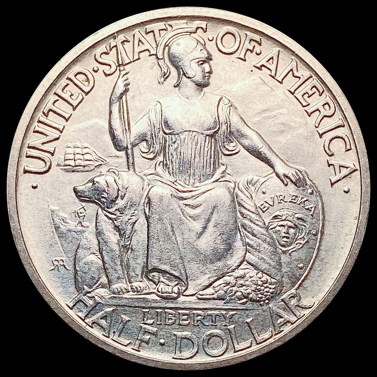 1935-S San Diego Half Dollar CHOICE BU (1 of 2)