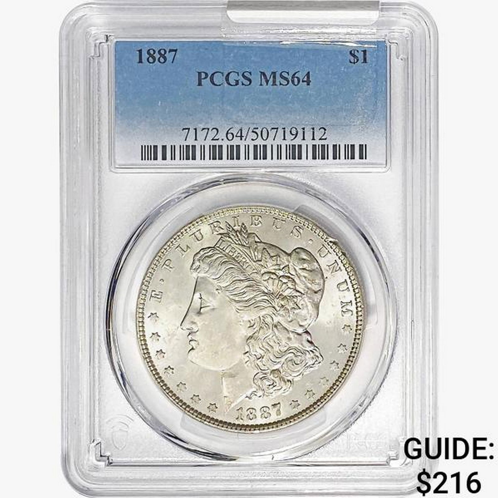 1887 Morgan Silver Dollar PCGS MS64 (1 of 2)