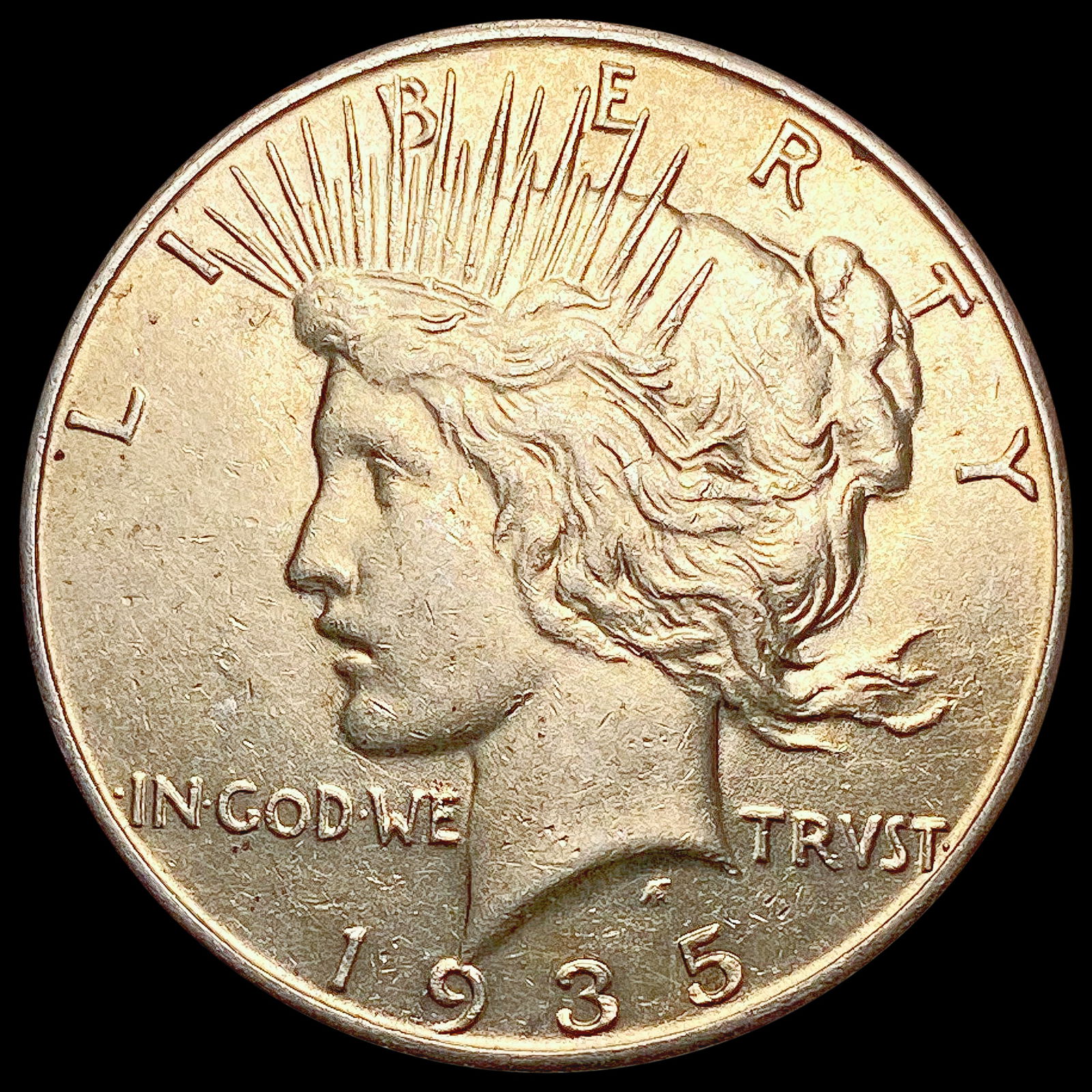 1935 Silver Peace Dollar CLOSELY UNCIRCULATED (1 of 2)